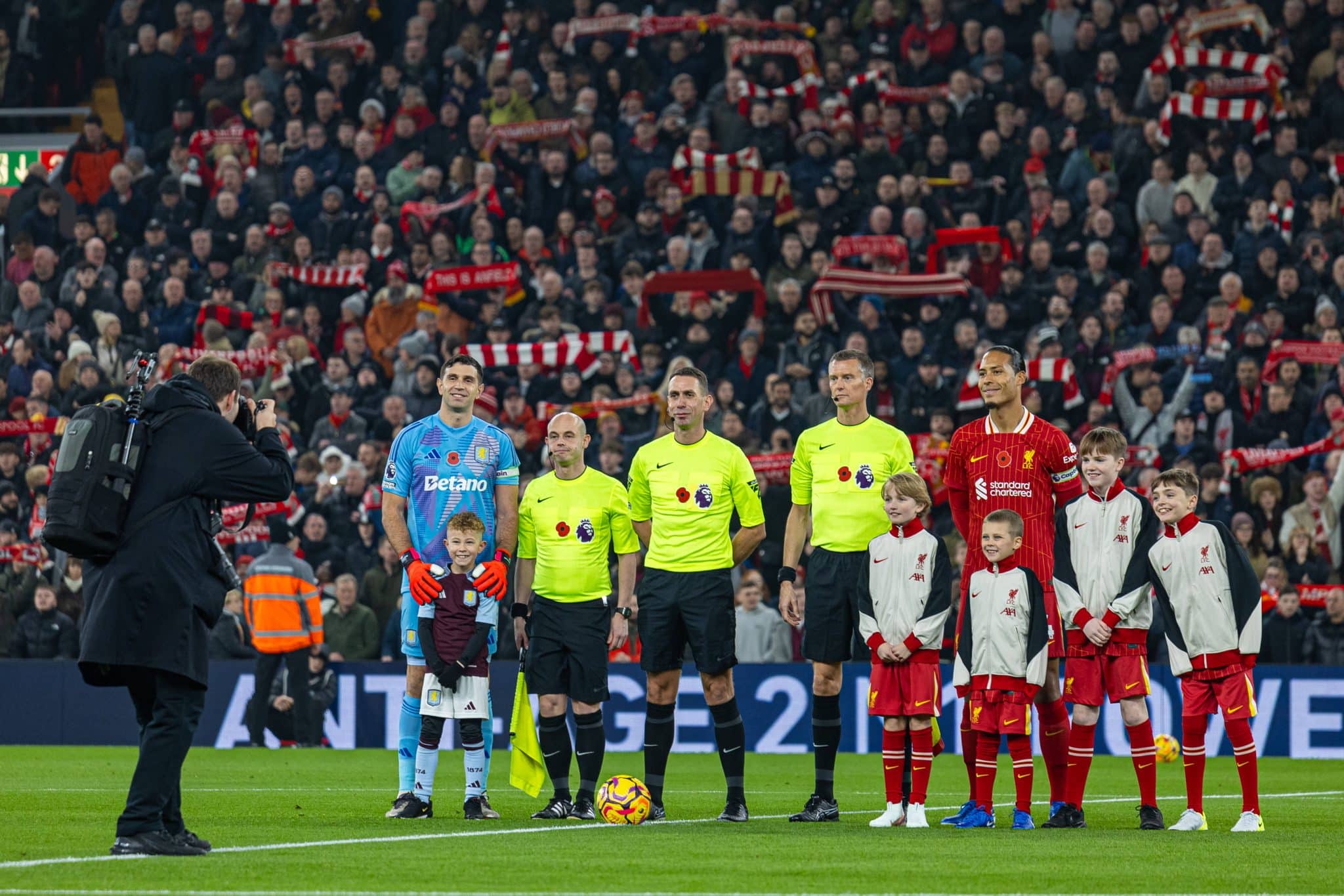 Football &ndash; FA Premier League &ndash; Liverpool FC v Aston Villa FC LIVERPOOL, ENGLAND &ndash; Saturday, November 9, 2024: Aston Vill