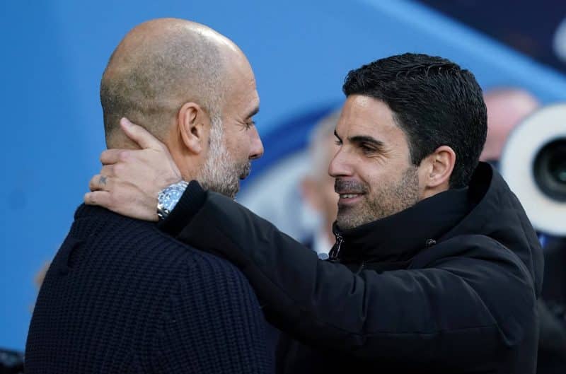 Após alfinetada, Arteta se solidariza com Guardiola: ‘Sei como é difícil’