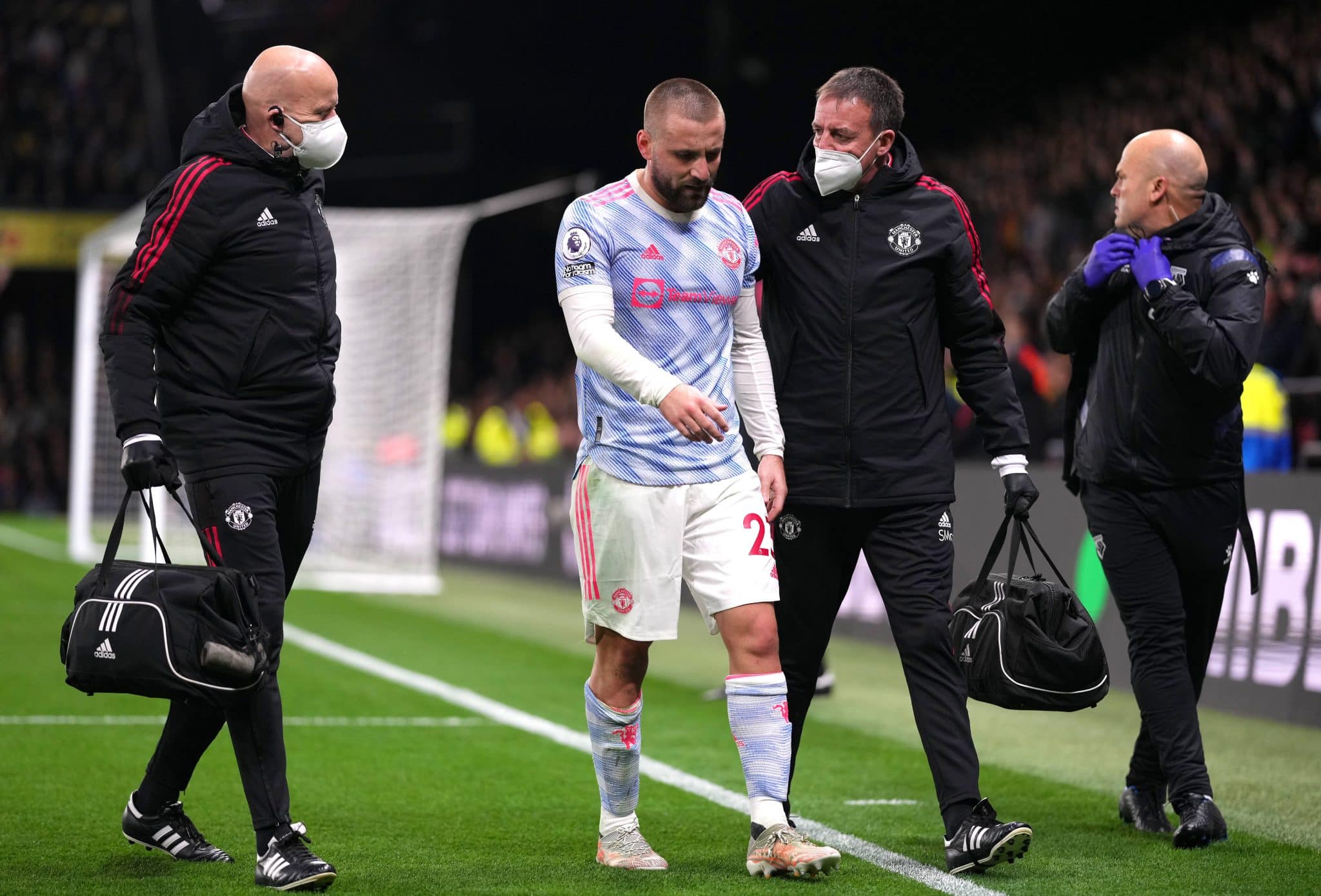 Foto: (Imago) - Luke Shaw tem sofrido com les&otilde;es no Manchester United
