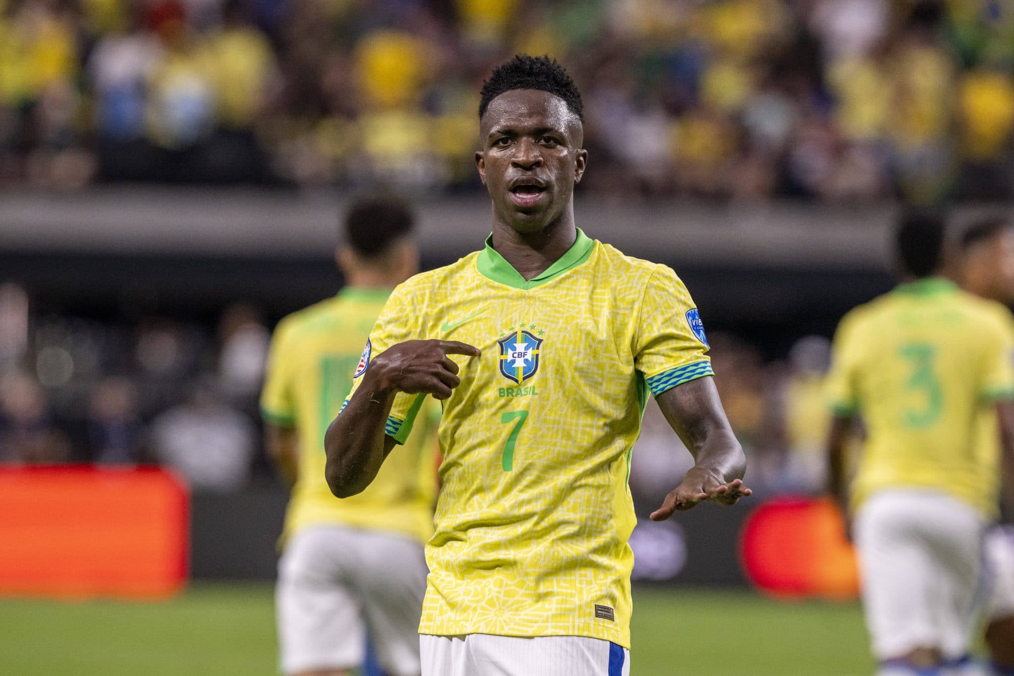 Foto: (Imago) - Vinicius Jr, da Sele&ccedil;&atilde;o Brasileira