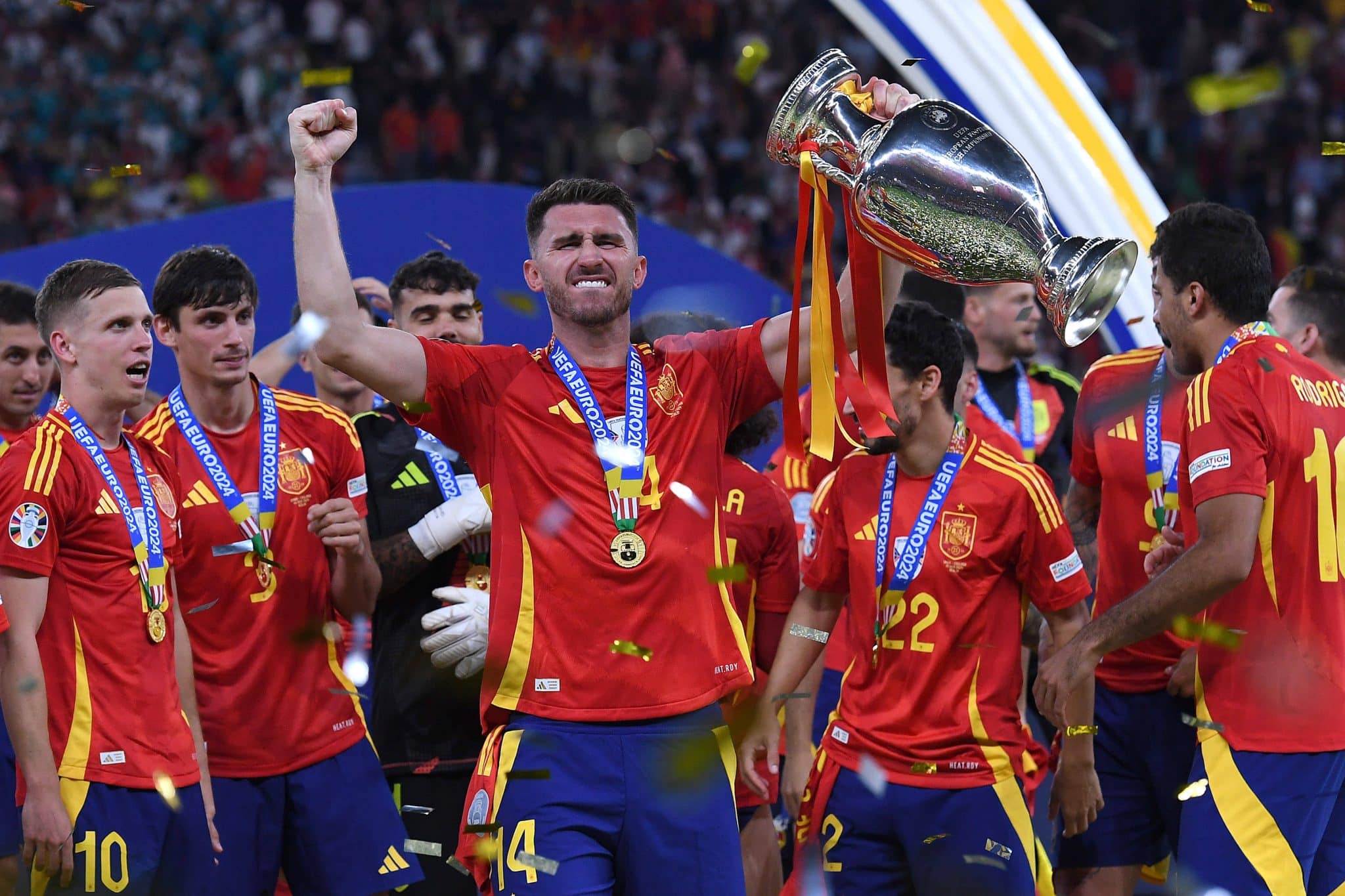 Foto: (Imago) - Aymeric Laporte, campe&atilde;o da Eurocopa 2024 com a Espanha