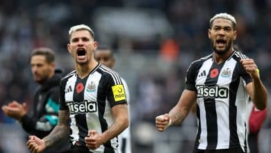 Murillo faz 1&ordm; gol da carreira, mas n&atilde;o segura o Newcastle de Joelinton e Bruno Guimar&atilde;es