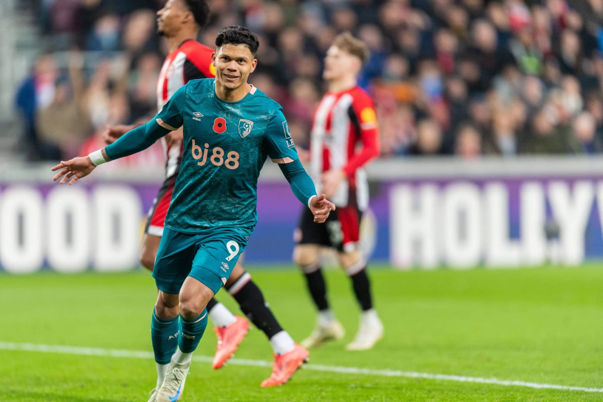 Evanilson, atacante do Bournemouth. Foto: Imago