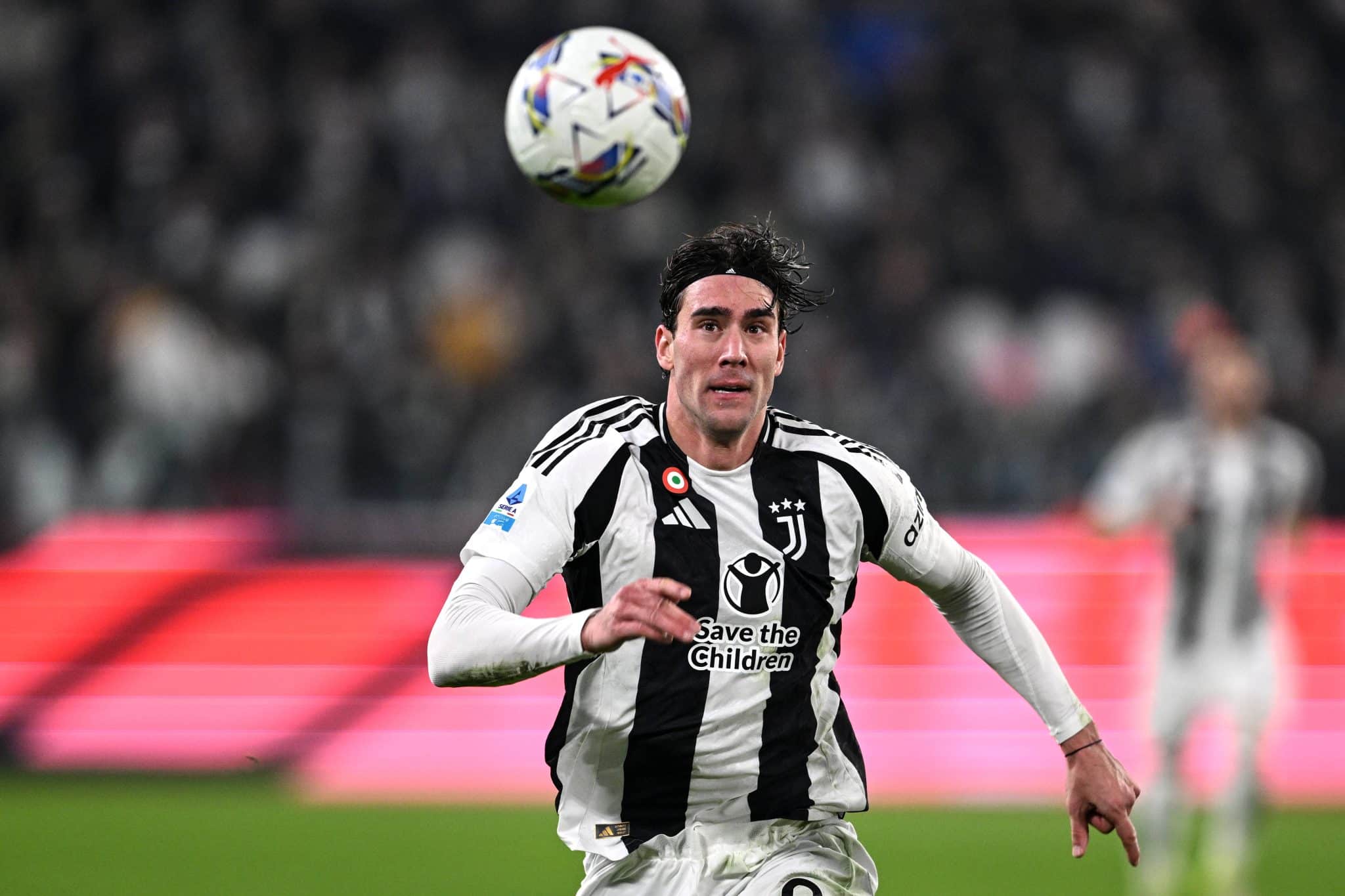 Vlahović em a&ccedil;&atilde;o pela Juventus