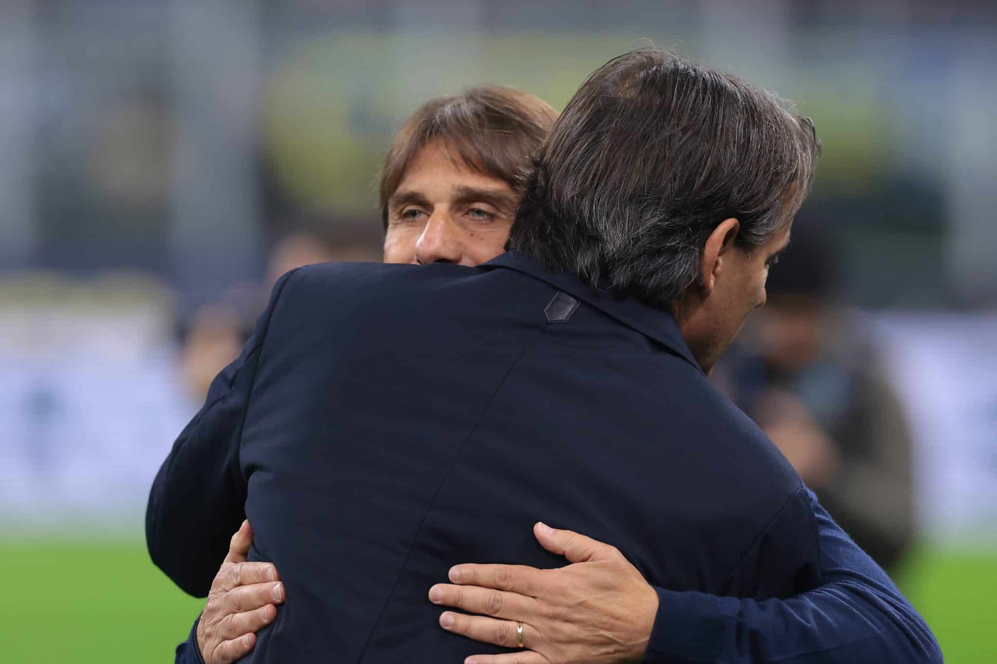 Foto: (Imago) - Conte e Inzaghi ficaram apenas no empate na Serie A