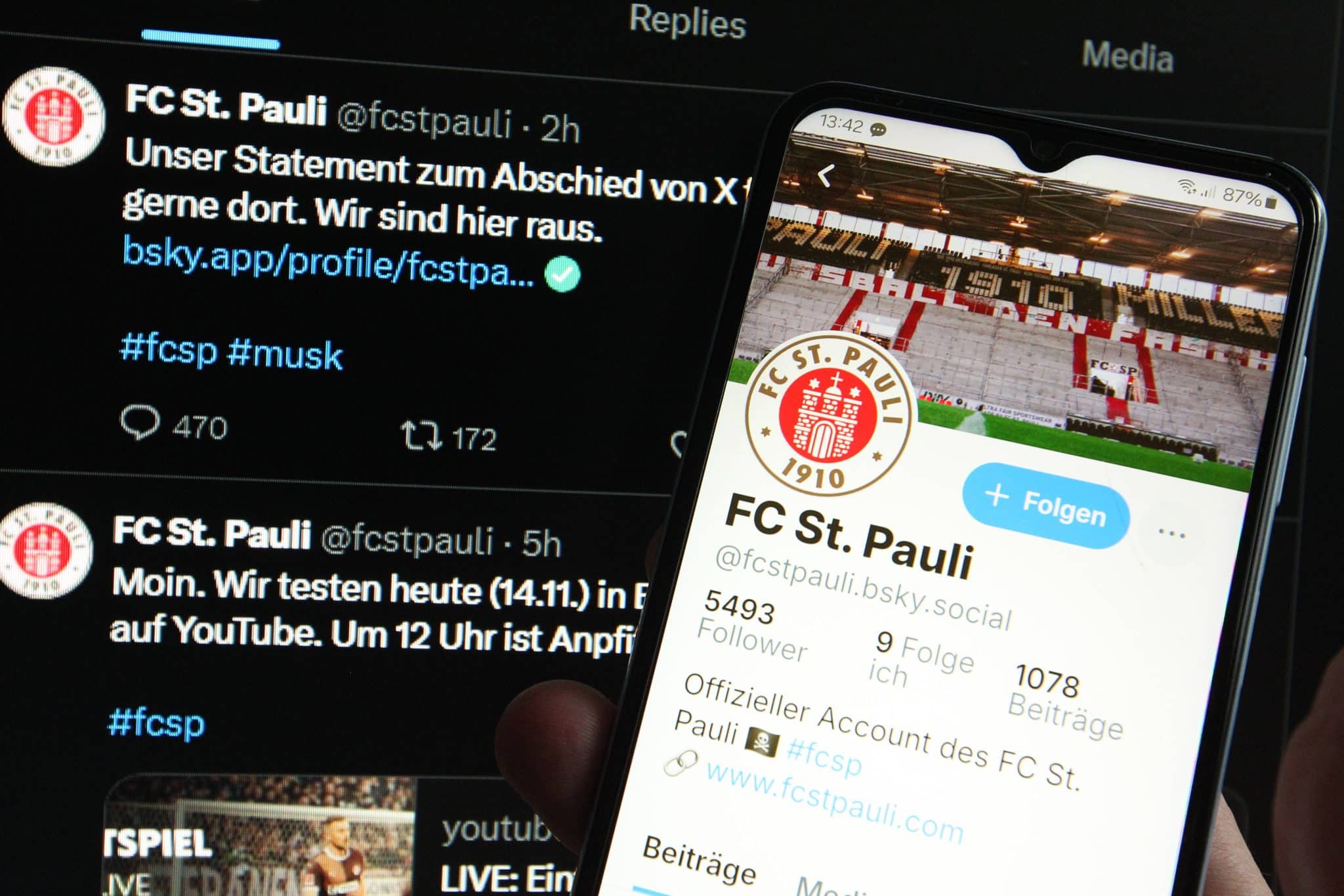 De esquerda, St. Pauli abandona X (ex-Twitter) e se op&otilde;e a Elon Musk: &lsquo;M&aacute;quina de &oacute;dio&rsquo;