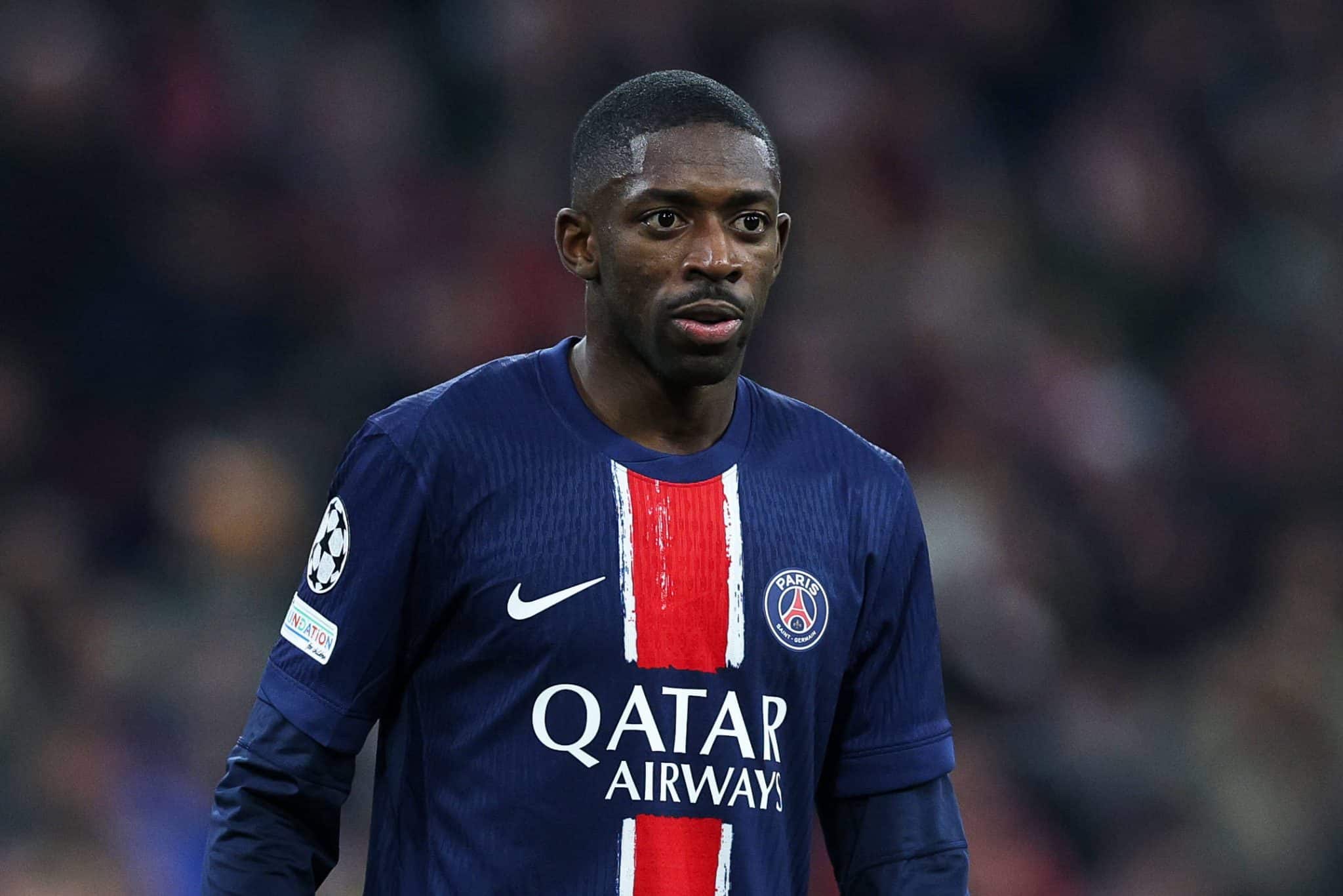 Dembel&eacute; durante Bayern 1 x 0 PSG 