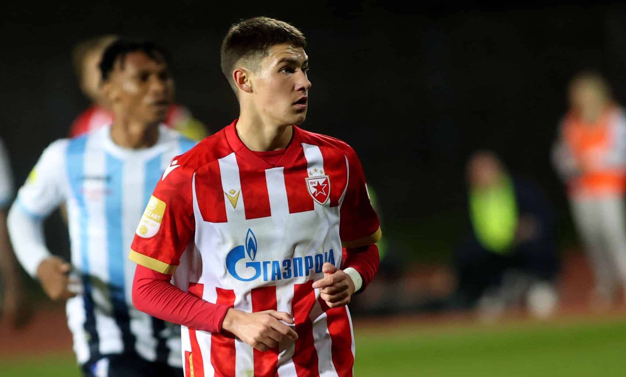 26.10.2024 Subotica(Serbia) FK Spartak- FK Crvena Zvezda(Red Star) Super Liga men s football Andrija Maksimovic FK Crven