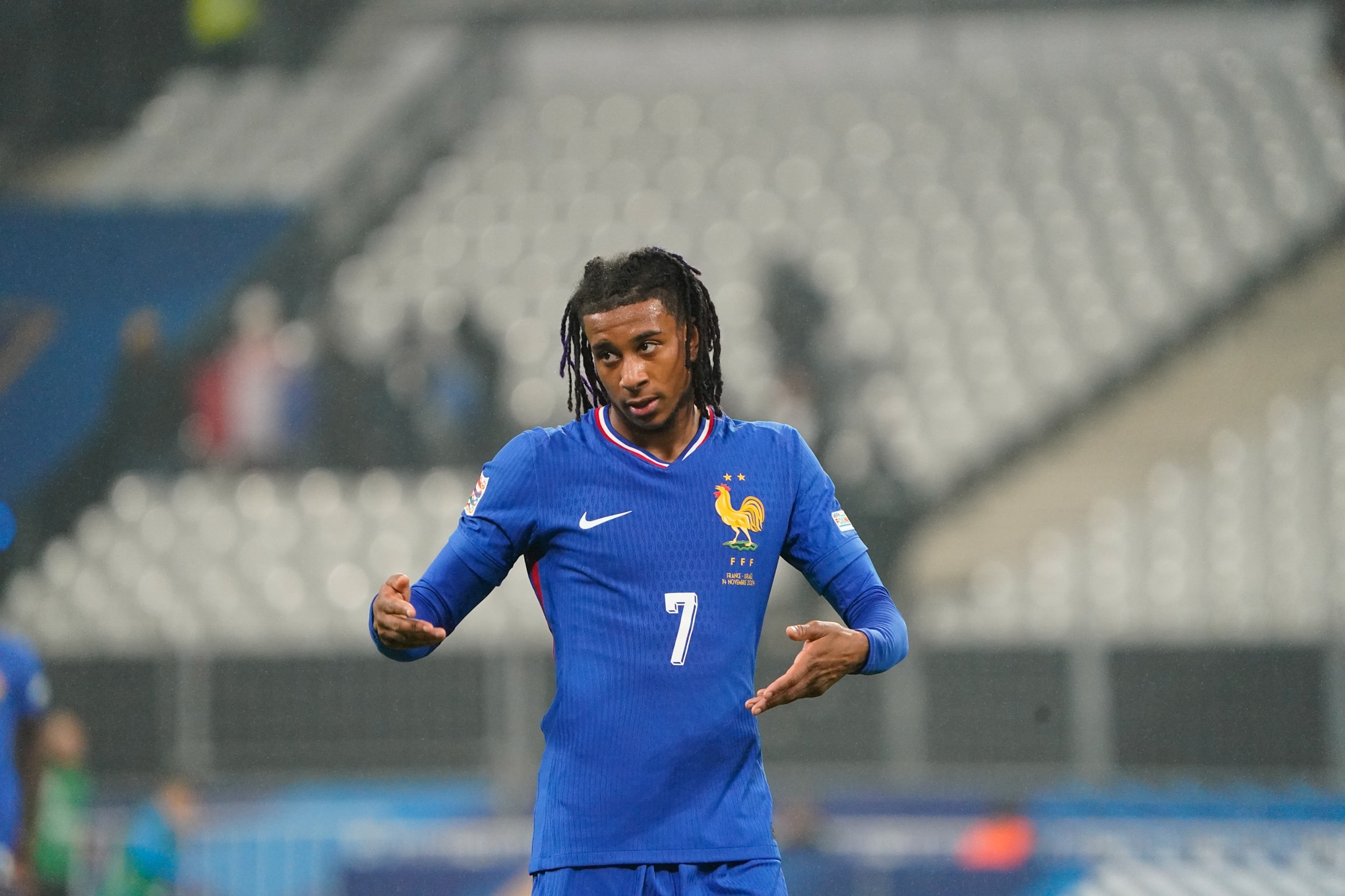 Olise em a&ccedil;&atilde;o pela sele&ccedil;&atilde;o francesa