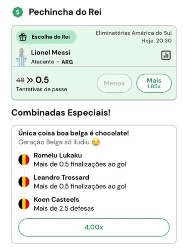 Captura de tela com mercados abertos no modo turbo do Rei do Pitaco