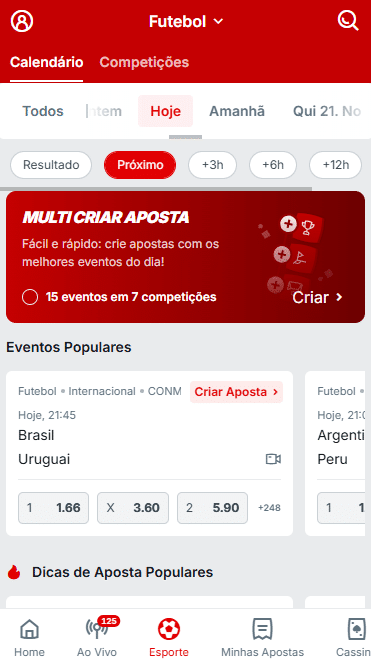 Captura de tela do site da Superbet.