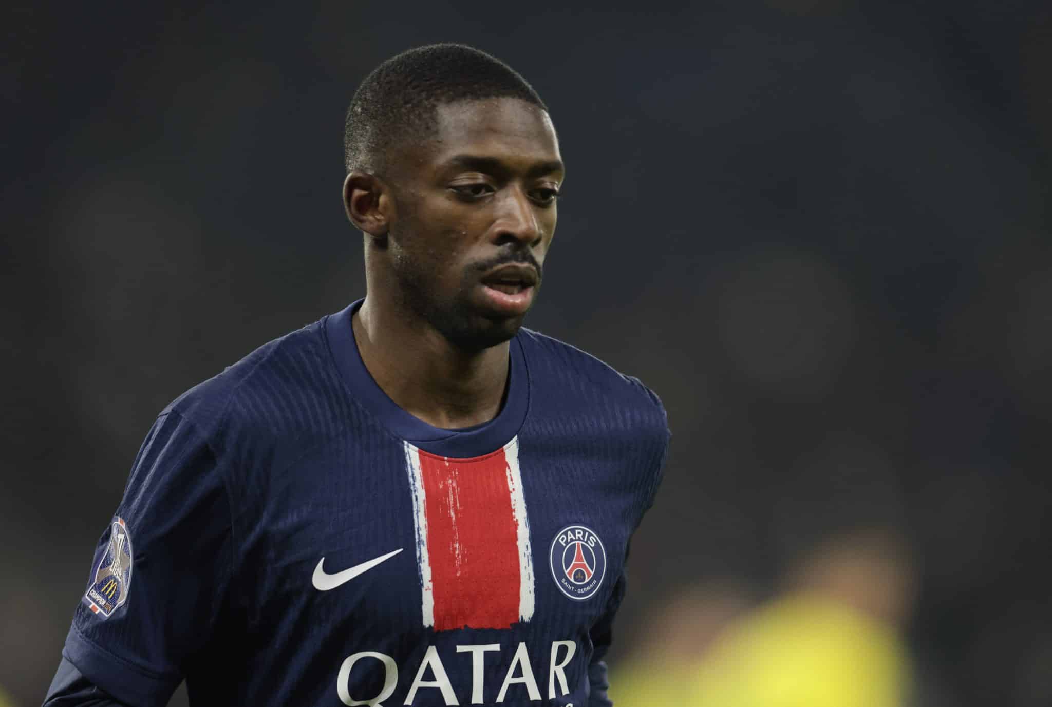 Demb&eacute;l&eacute; em jogo do PSG