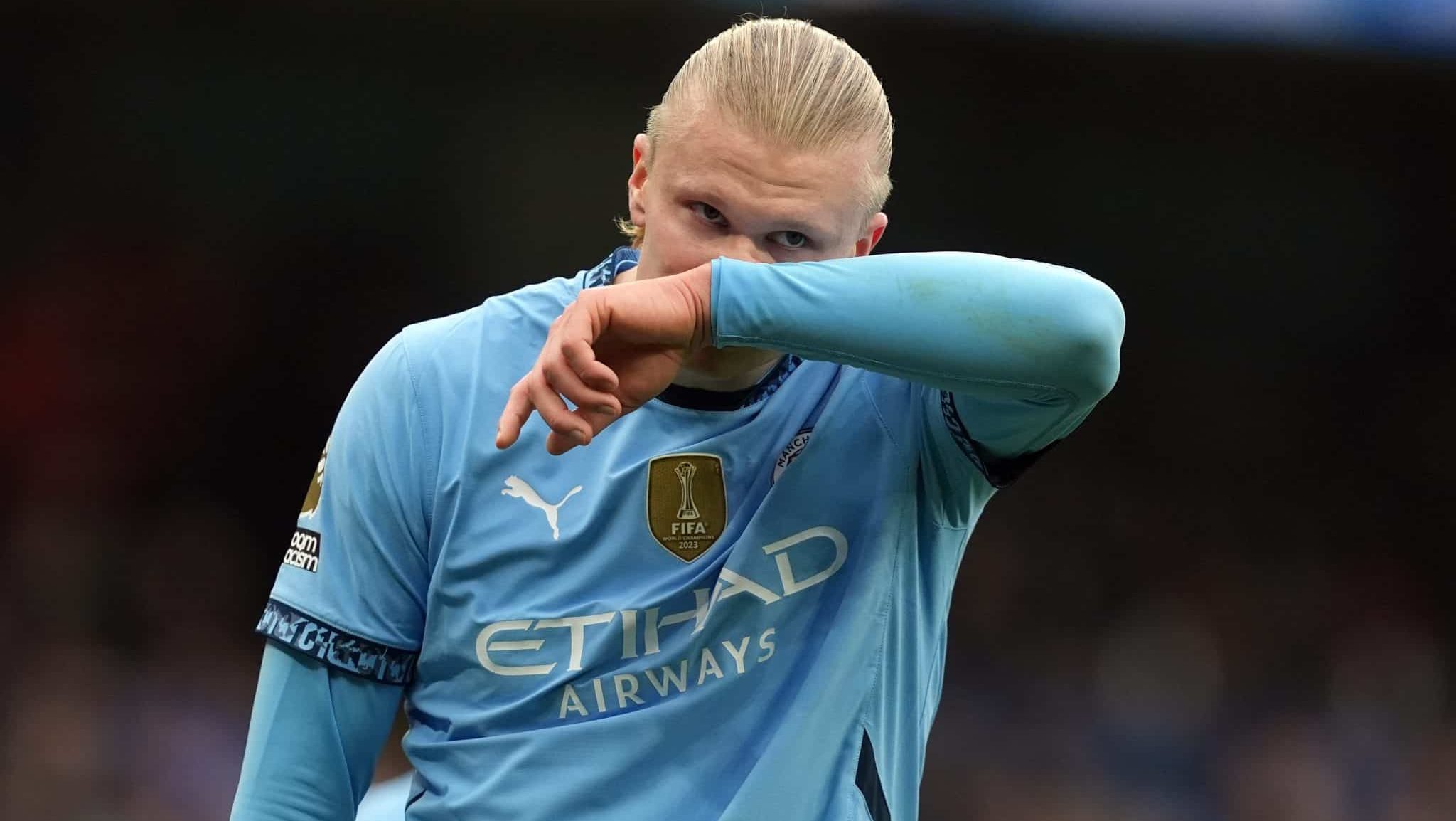 Erling Haaland &eacute; um dos s&iacute;mbolos da m&aacute; fase atual do Manchester City
