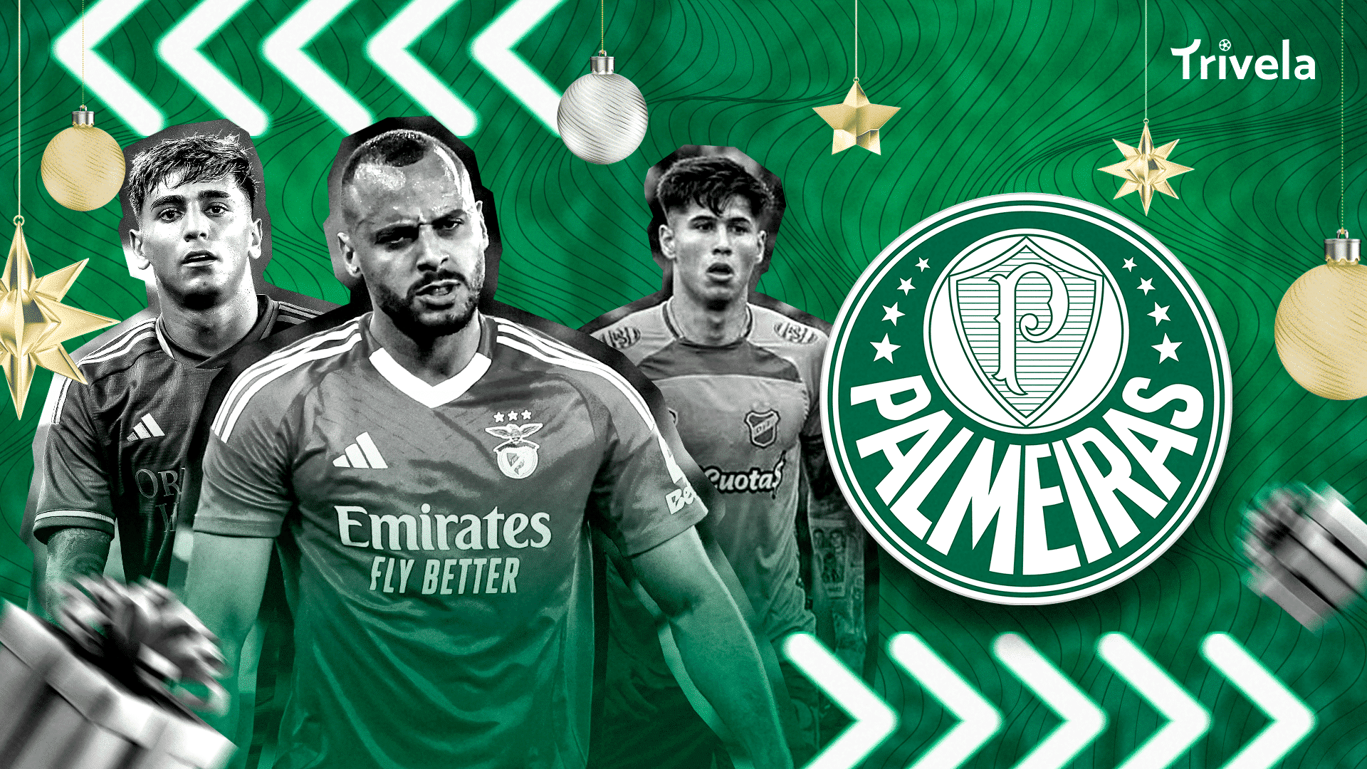 Natal do Palmeiras: tr&ecirc;s nomes que est&atilde;o na carta ao Papai Noel alviverde
