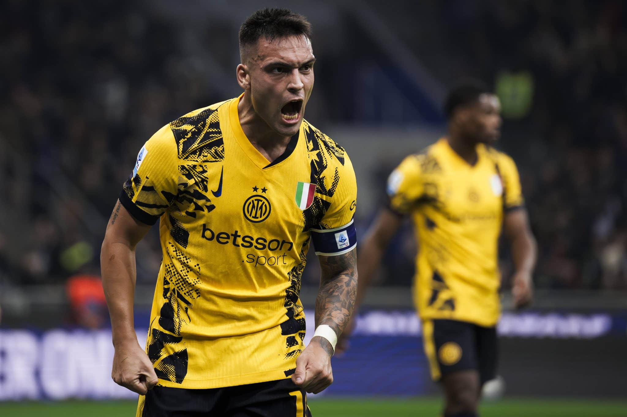 Lautaro celebra gol pela Inter