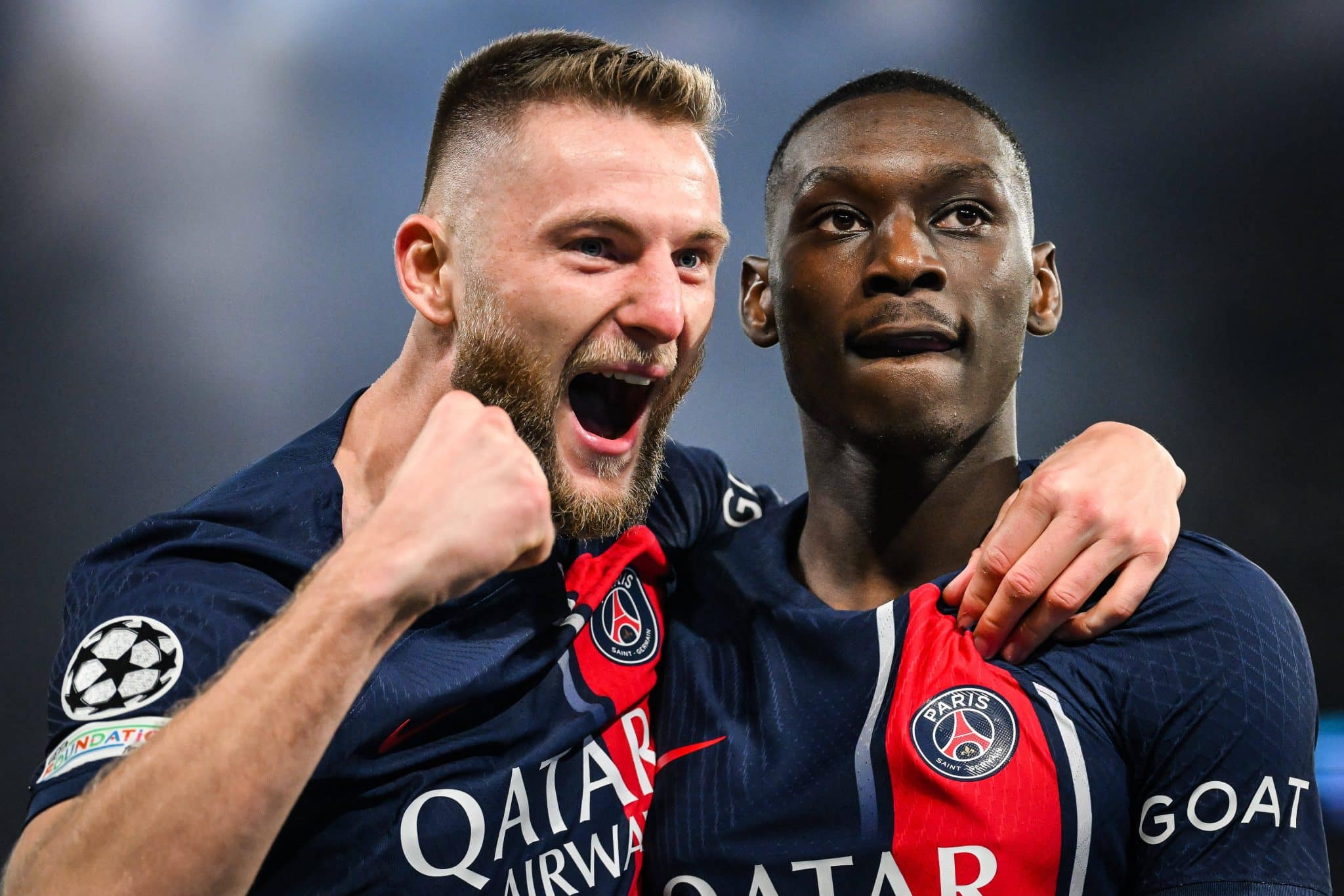 Skriniar e Kolo Muani pelo PSG Foto: (Imago)
