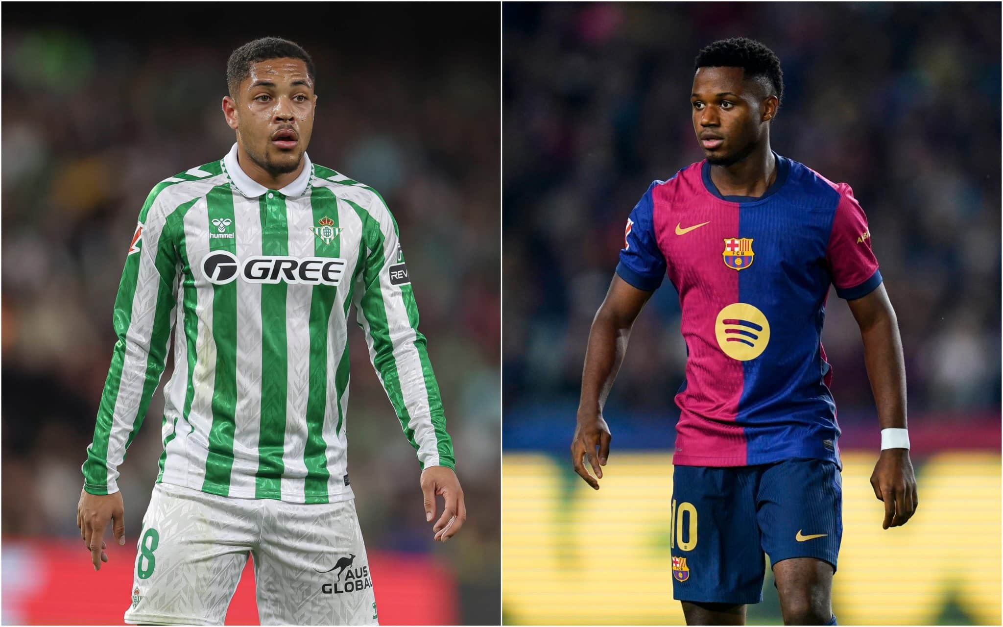 Ex-joias do Barcelona, Vitor Roque e Ansu Fati podem ser rivais no sul da Espanha