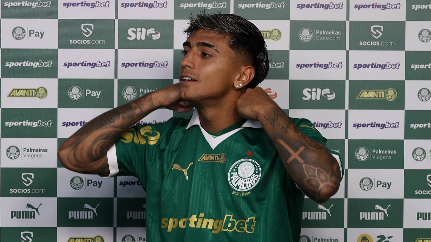 Facundo Torres, do Palmeiras Foto: (Cesar Greco/Palmeiras)