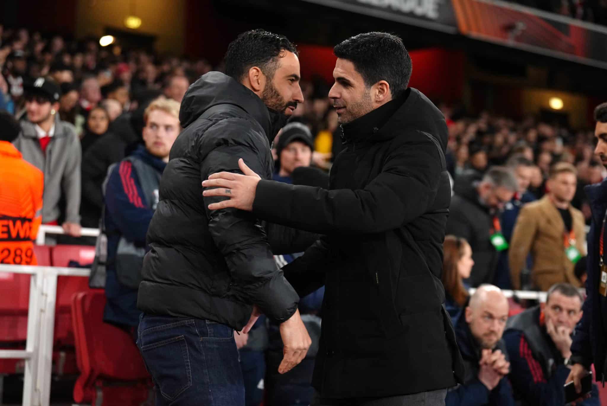 Arteta Amorim Manchester United Arsenal Sporting