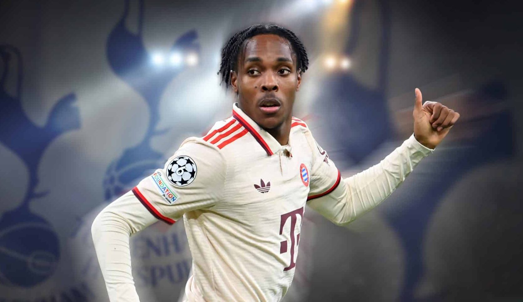 Mathys Tel vai jogar no Tottenham Foto: (Imago)