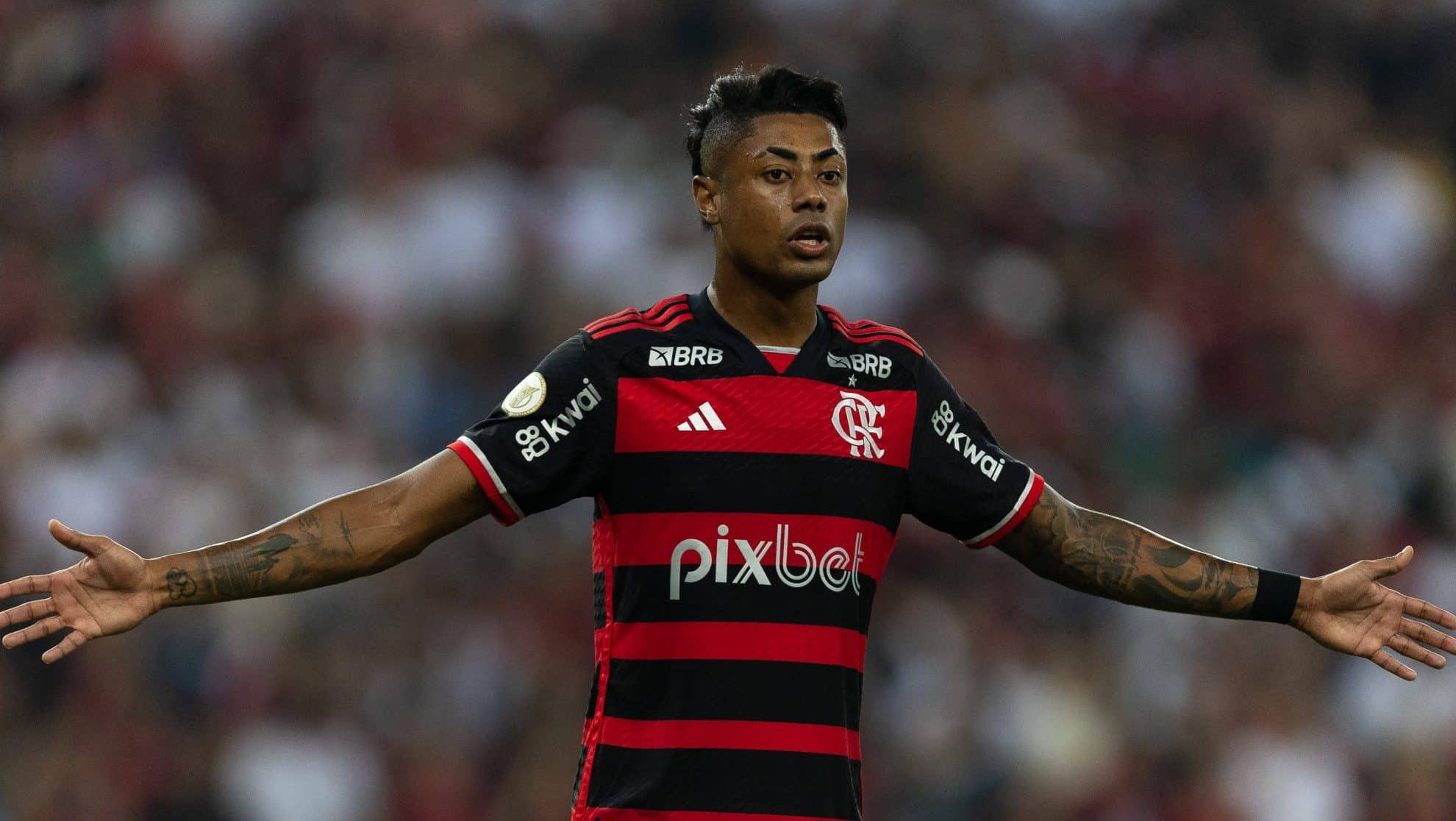 Bruno Henrique em a&ccedil;&atilde;o pelo Flamengo