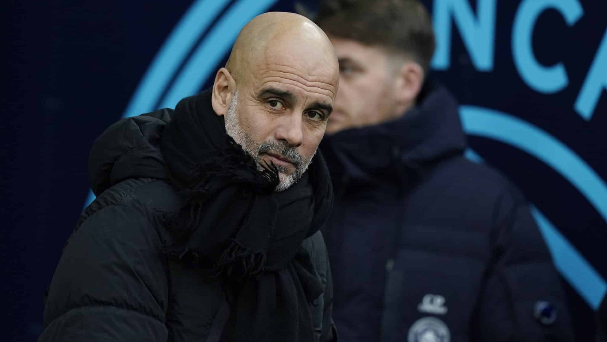 Pep Guardiola, t&eacute;cnico do Manchester City