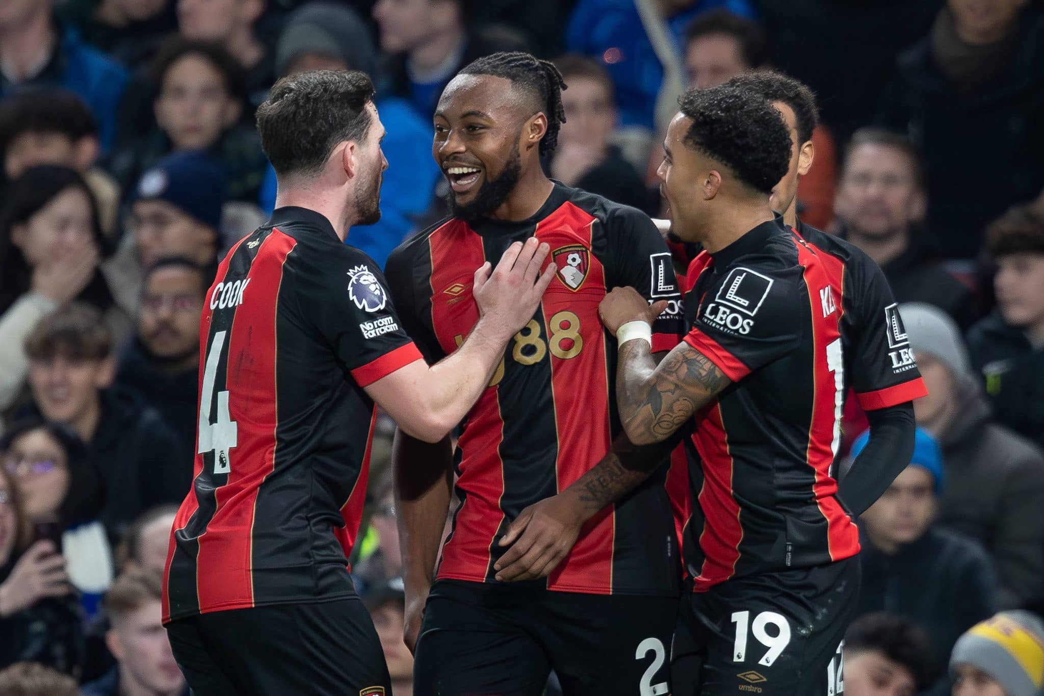 Semenyo marcou o gol da virada do Bournemouth