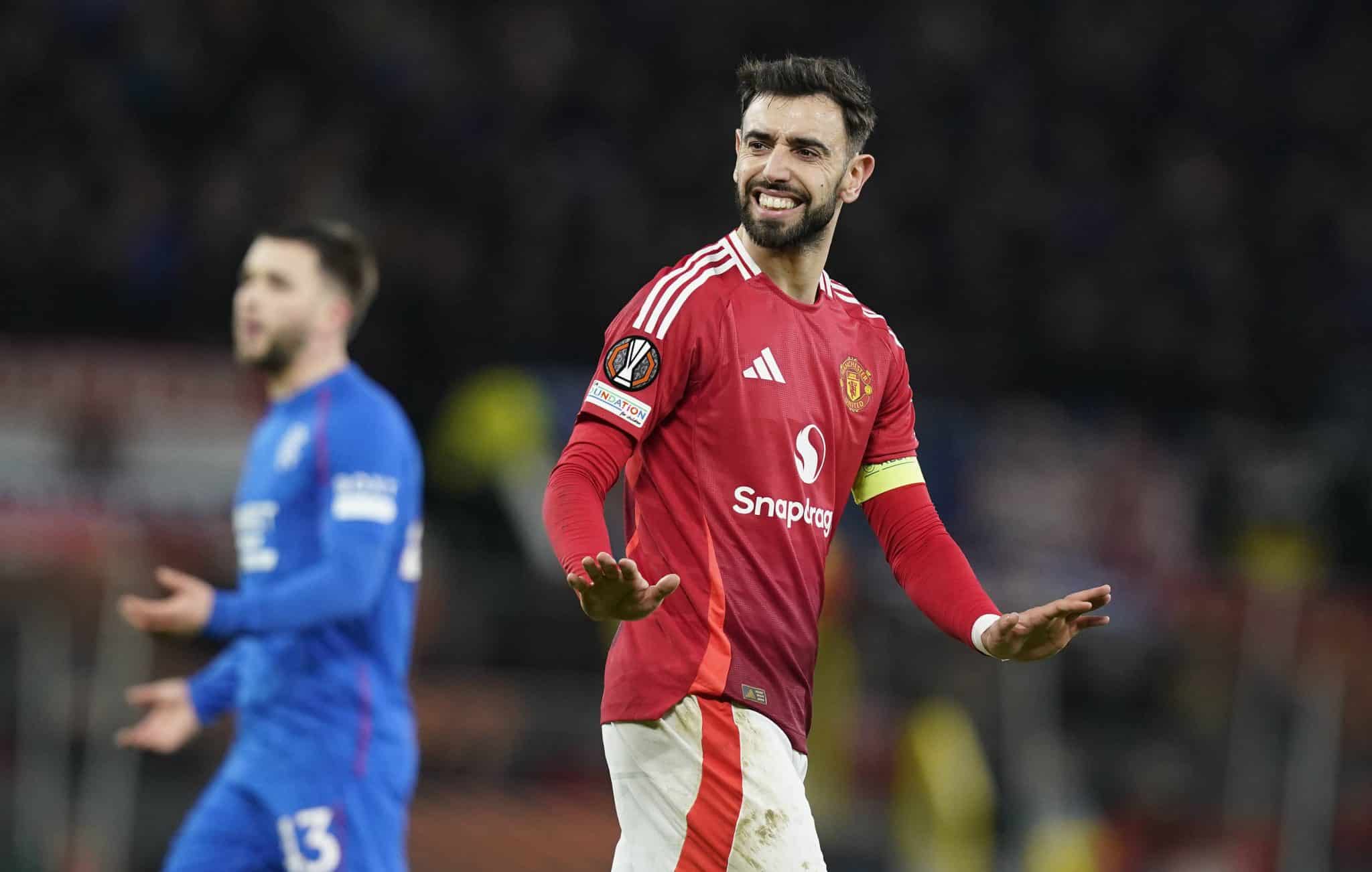 Bruno Fernandes, meia do Manchester United. Foto: Imago