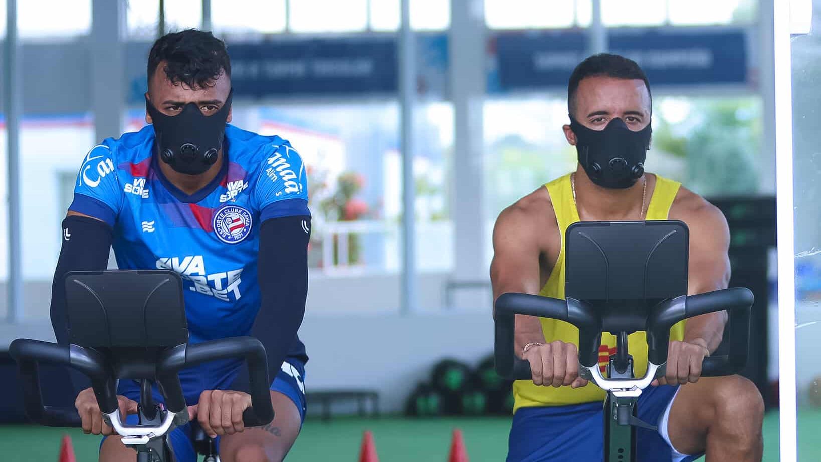 Jogadores do Bahia. Foto: Catarina Brand&atilde;o/EC Bahia