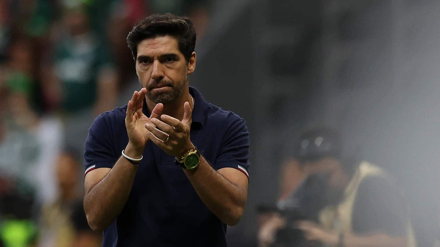O t&eacute;cnico Abel Ferreira, do Palmeiras