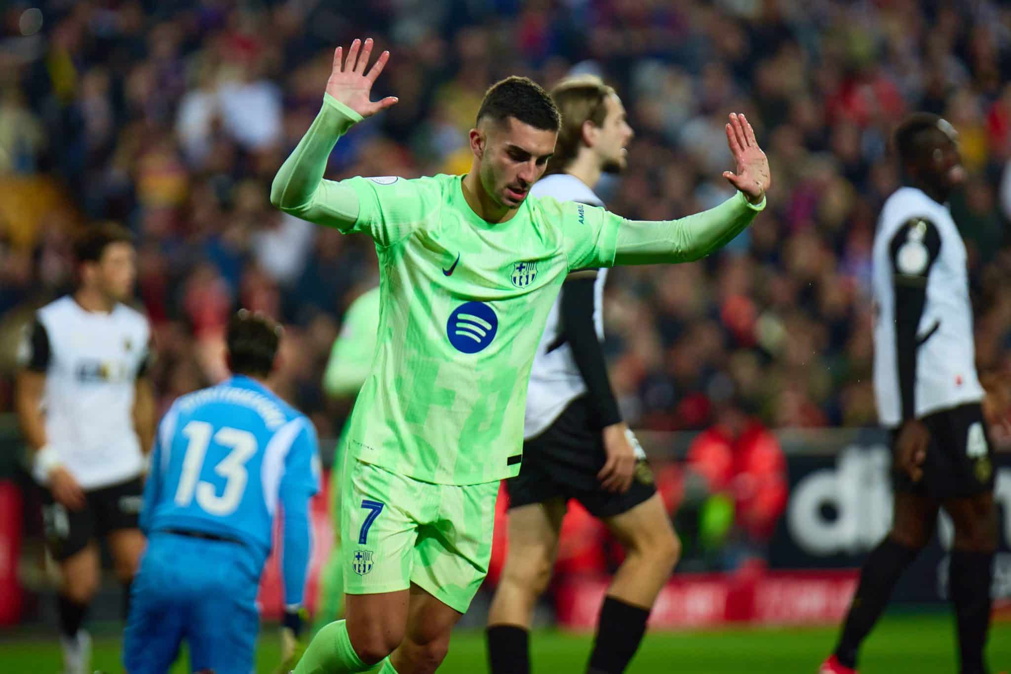 Ferran Torres n&atilde;o celebra gol contra Valencia