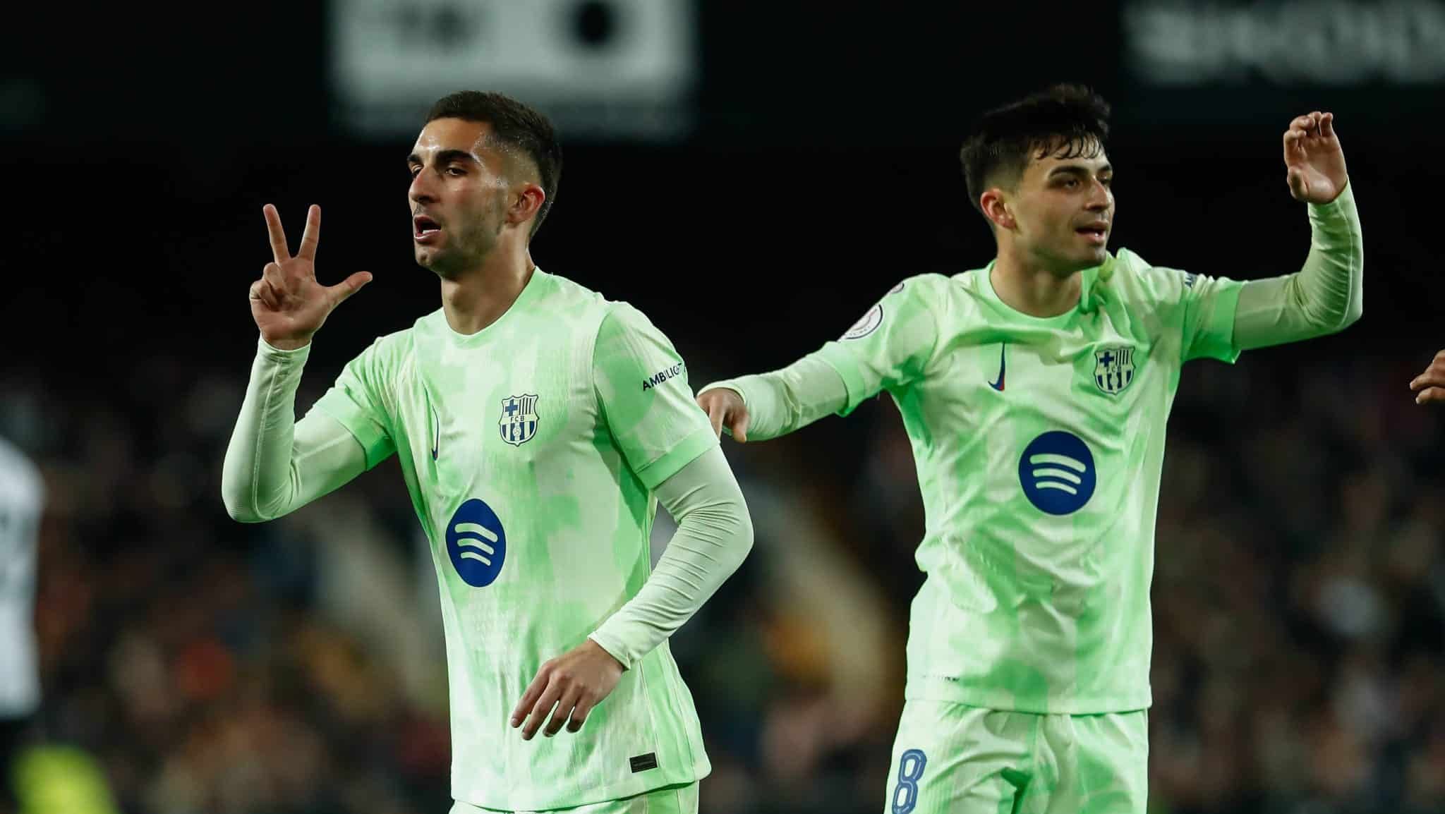 Nem Yamal, nem Raphinha: Com her&oacute;i improv&aacute;vel, Barcelona faz 12 no Valencia em 11 dias