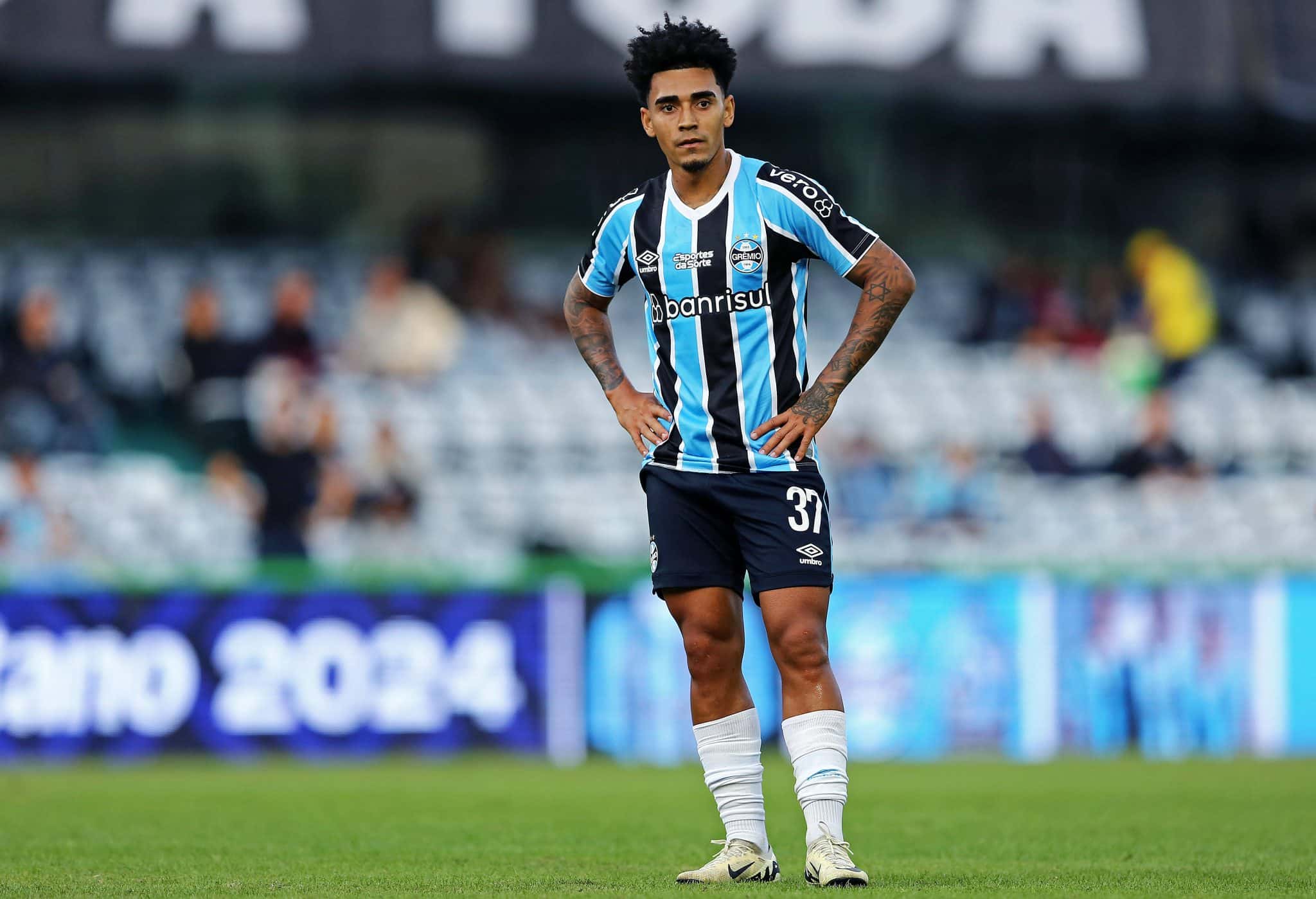 Perto do Sport, Du Queiroz defendeu o Gr&ecirc;mio em 2024 (Foto: Imago)