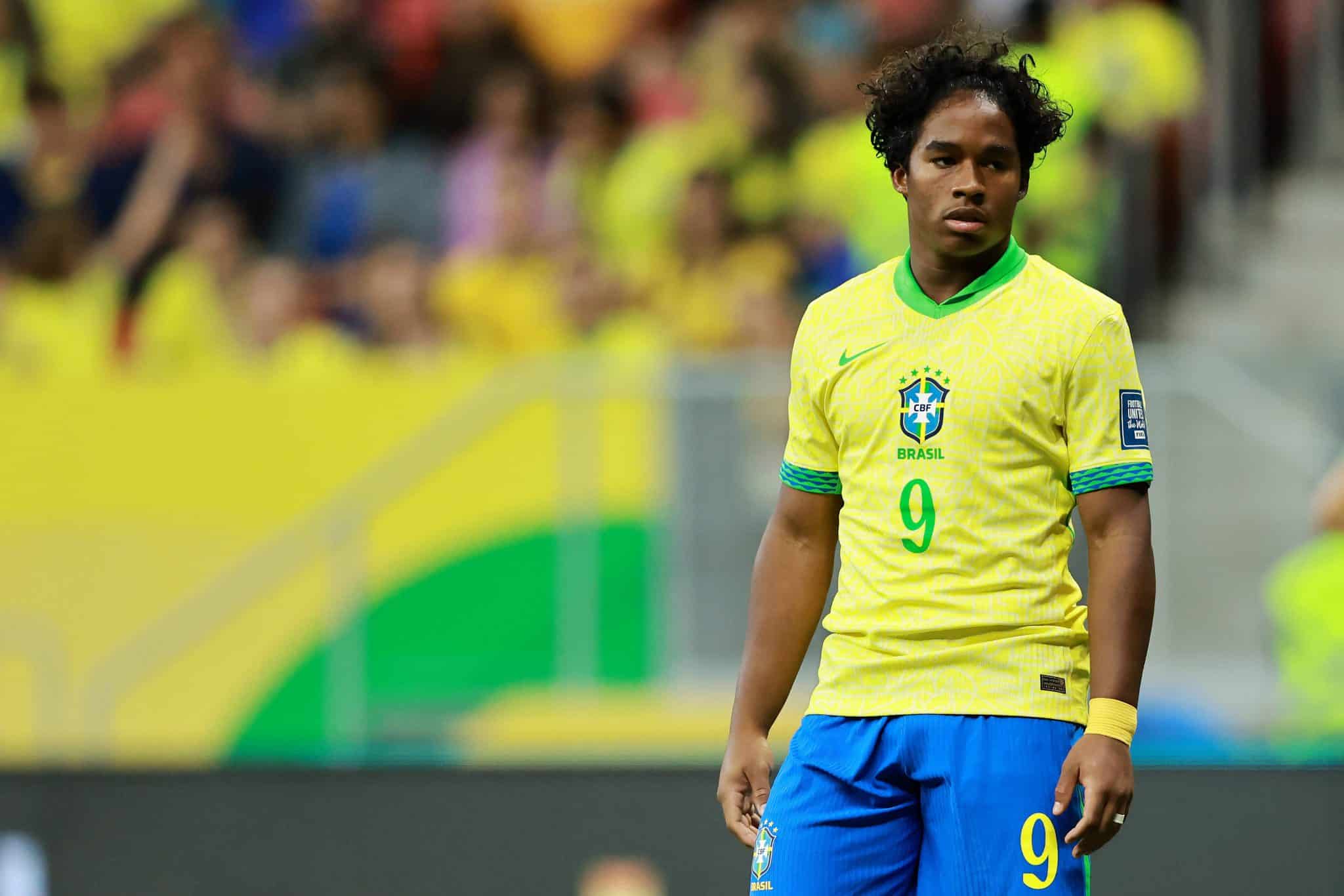 Endrick pela sele&ccedil;&atilde;o brasileira Foto: (Imago)