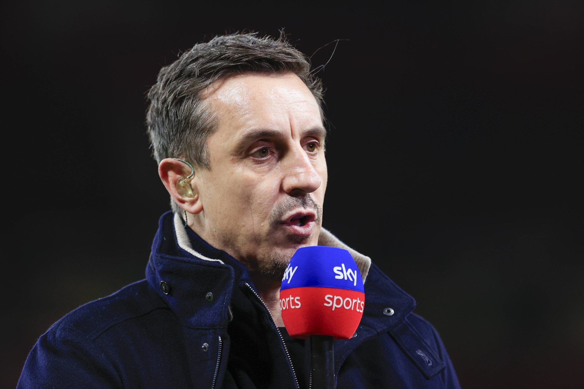 Gary Neville &eacute; comentarista da Sky Sports Foto: (Imago)