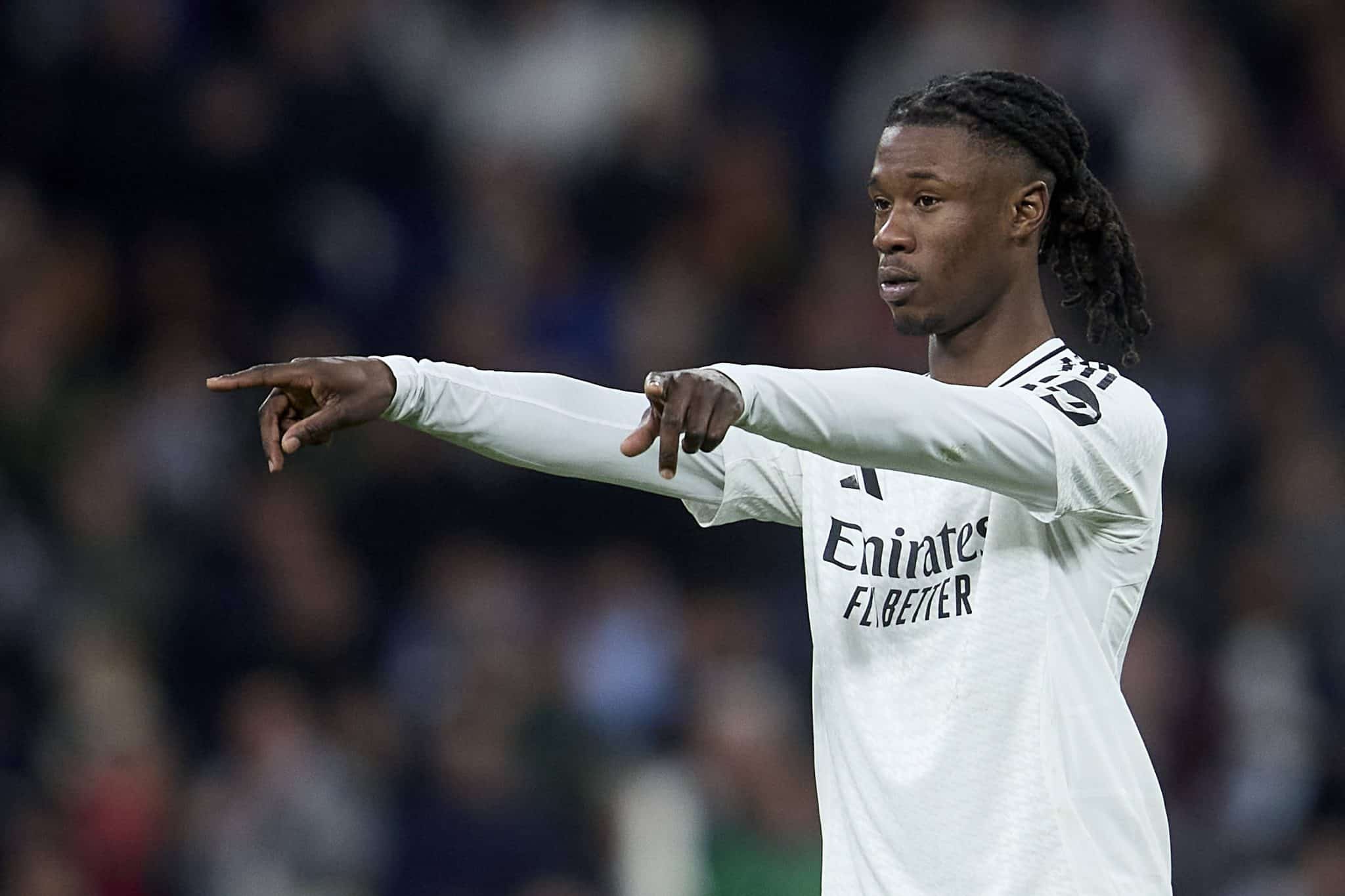 Camavinga durante jogo do Real Madrid 