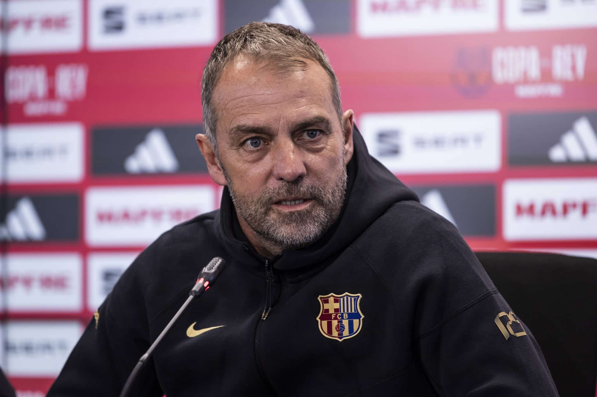 Hansi Flick, t&eacute;cnico do Barcelona Foto: (Imago)