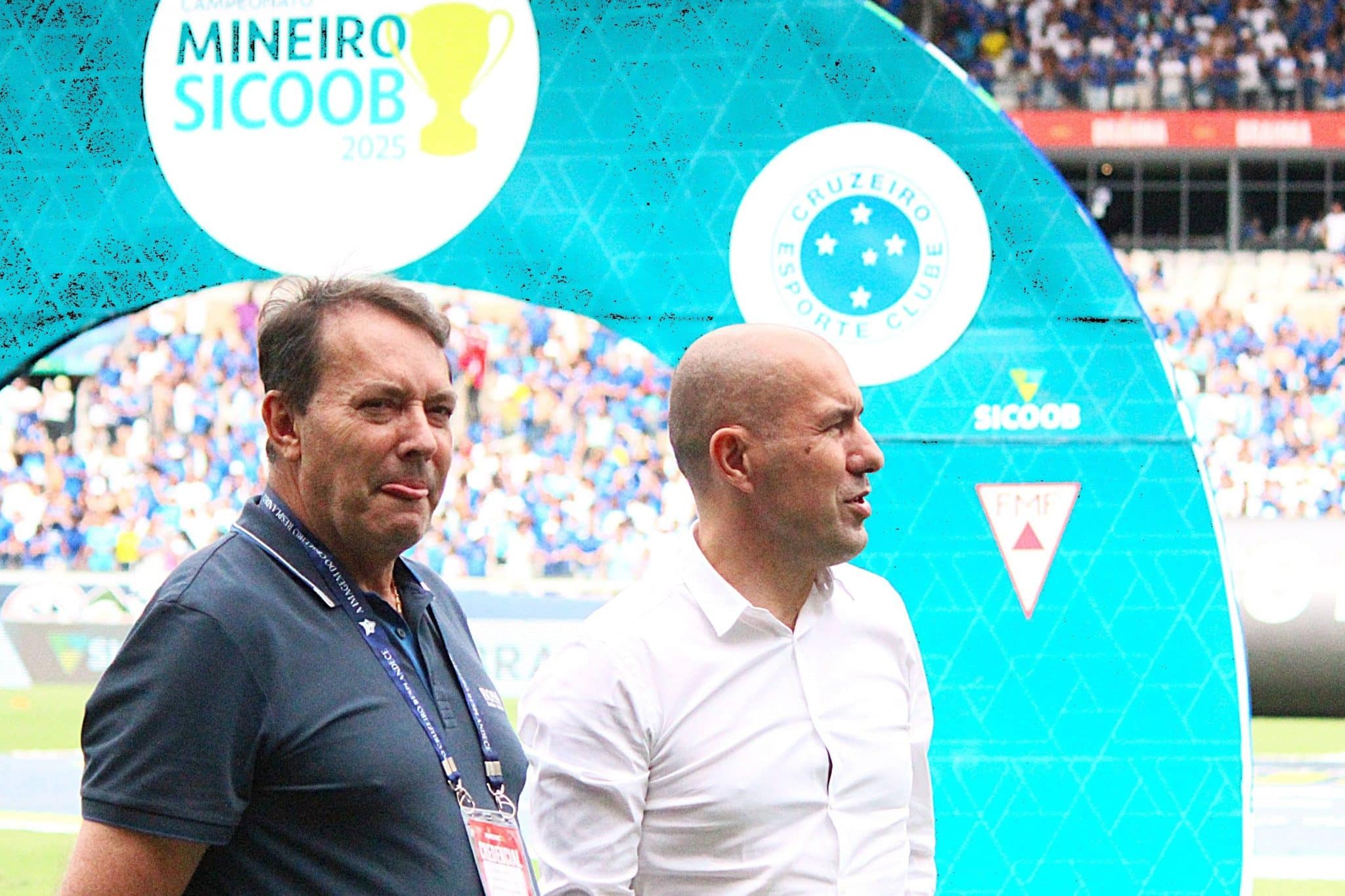 Leonardo Jardim ao lado de Pedro Louren&ccedil;o, dono do Cruzeiro