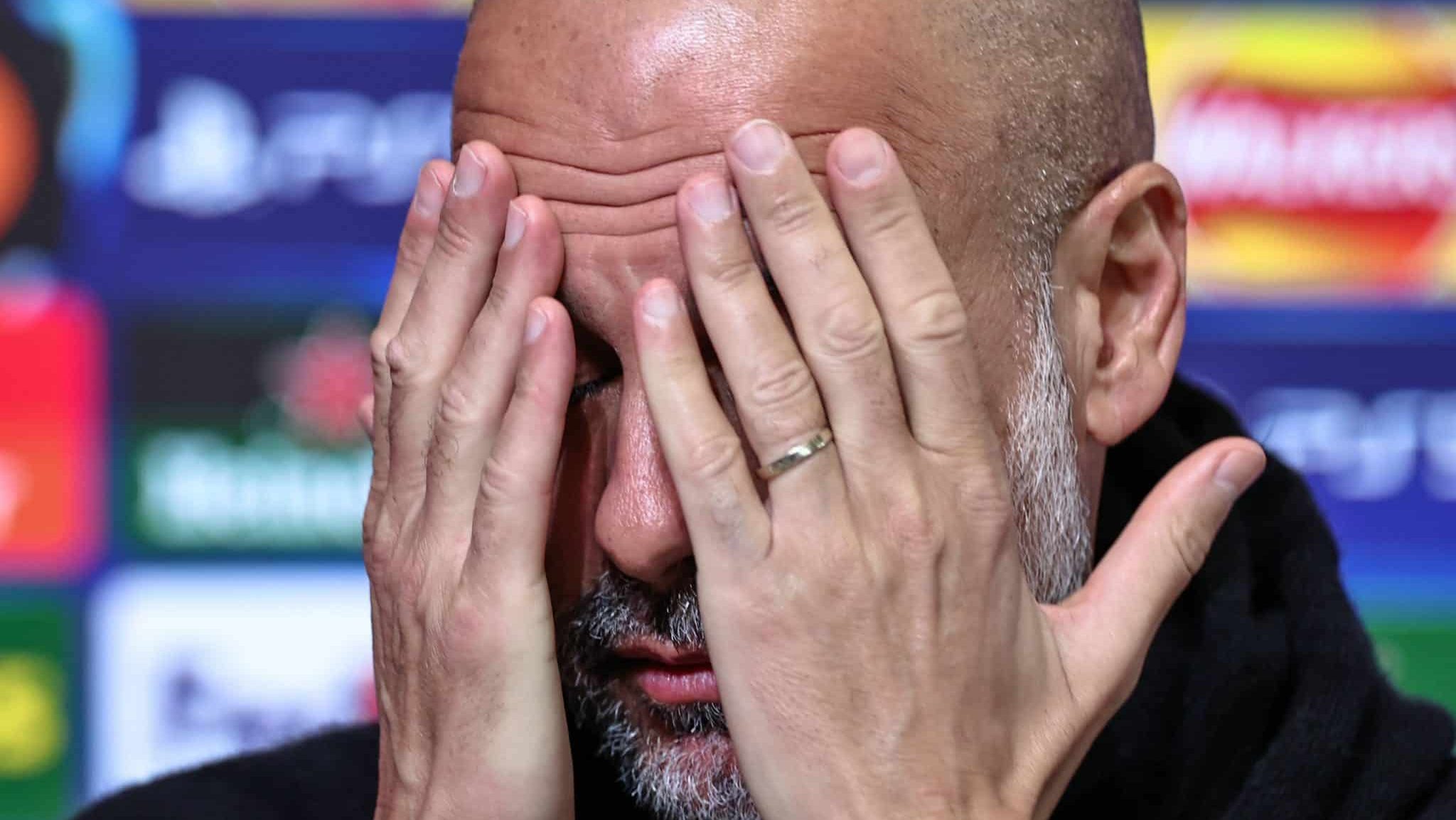 Pep Guardiola, t&eacute;cnico do Manchester City Foto: (Imago)