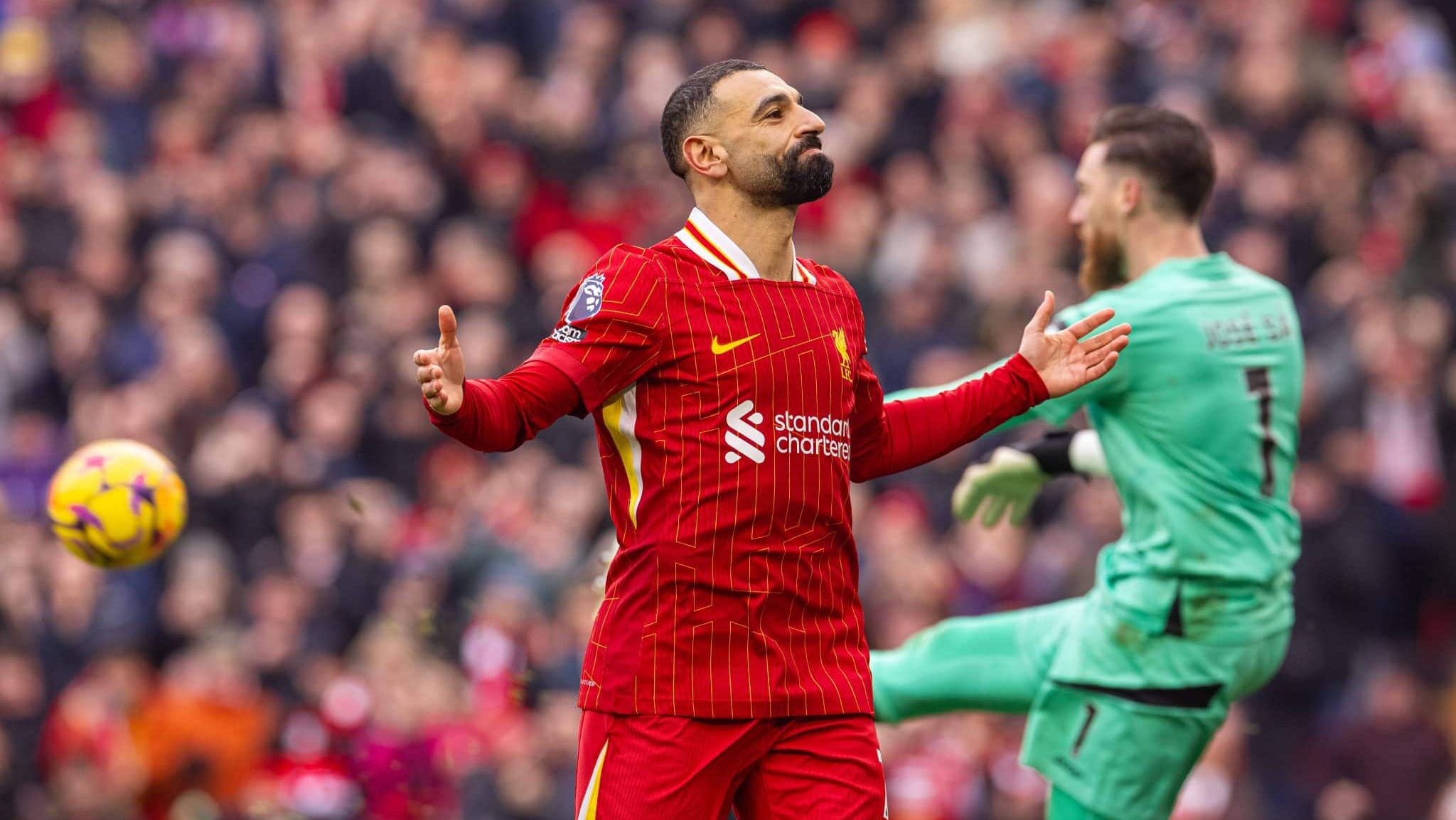 Virou rotina: Salah quebra mais tr&ecirc;s marcas hist&oacute;ricas em vit&oacute;ria do Liverpool