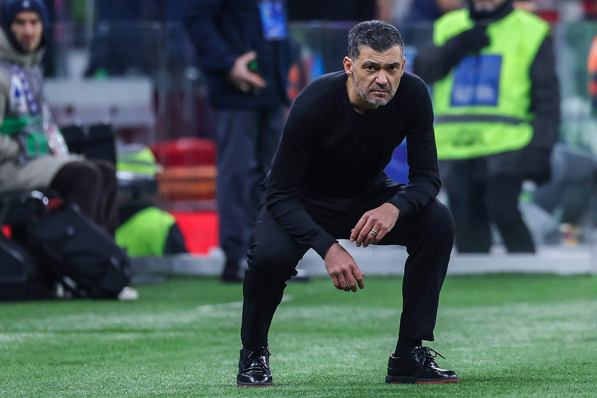 S&eacute;rgio Concei&ccedil;&atilde;o durante jogo do Milan