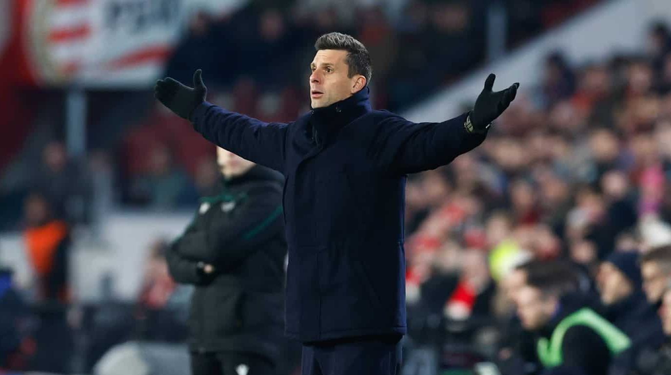 &lsquo;Motta n&atilde;o &eacute; t&eacute;cnico para Juventus&rsquo;: elimina&ccedil;&atilde;o para o PSV aumenta coro contra t&eacute;cnico