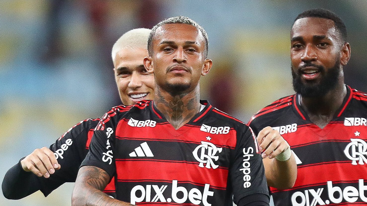 Wesley marcou o gol do Flamengo contra o Fluminense (Foto: Gilvan de Souza/Flamengo)