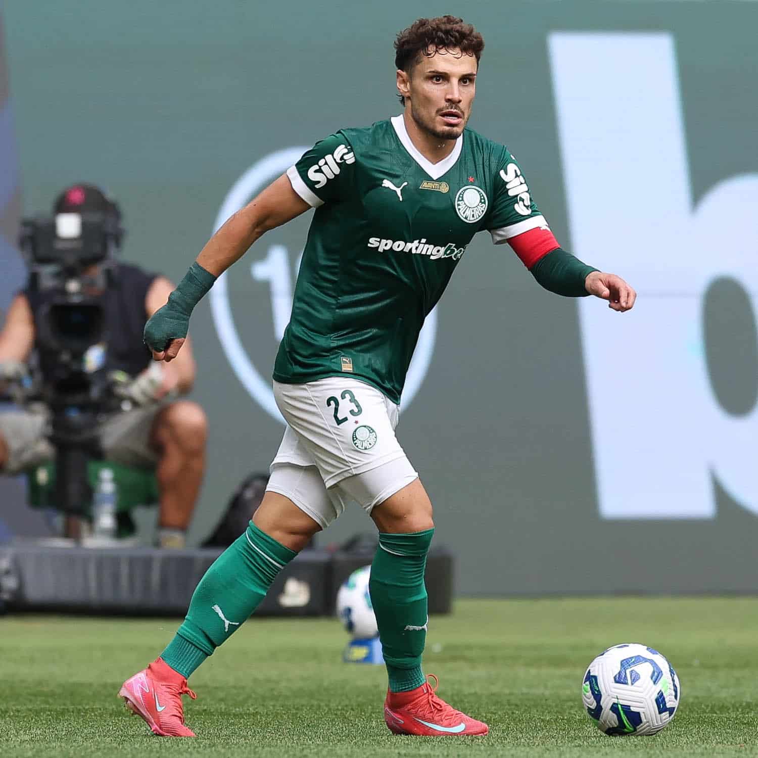 Raphael Veiga, em partida contra o Botafogo