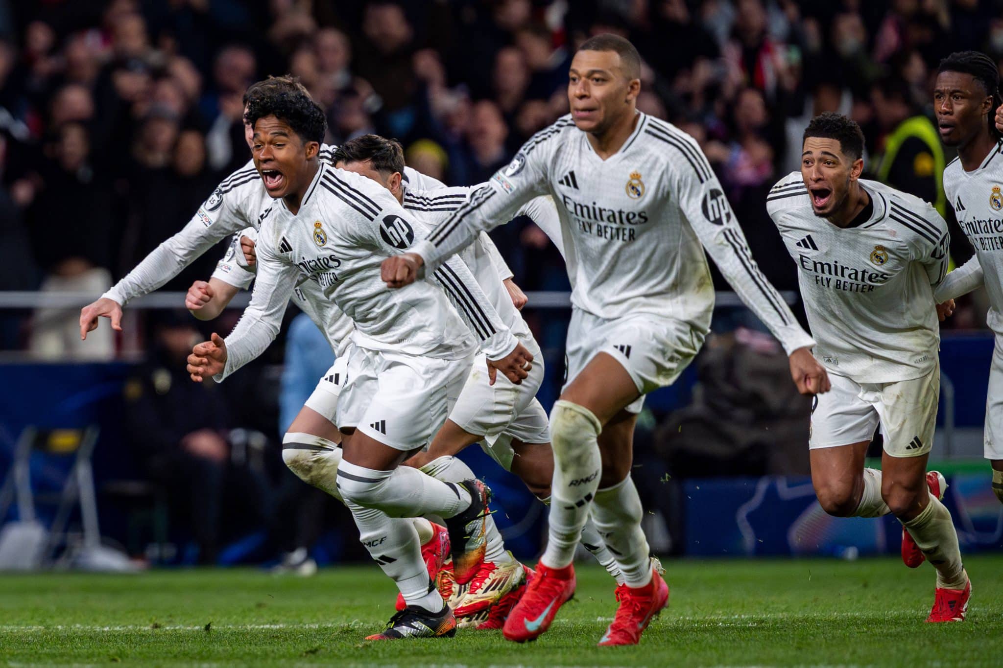 Endrick comemora classifica&ccedil;&atilde;o do Real Madrid para as quartas de final da Champions League