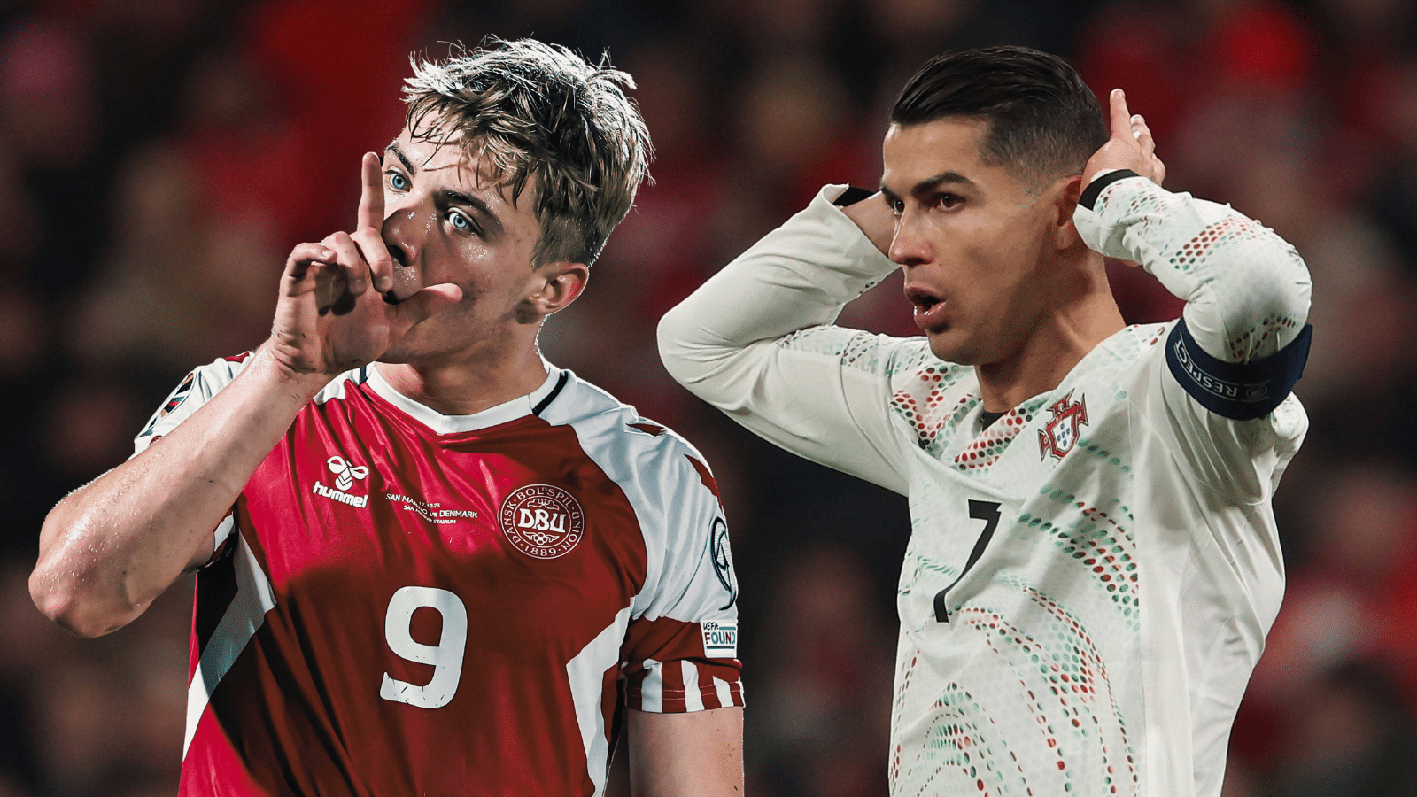 Decep&ccedil;&atilde;o do United supera &iacute;dolo Cristiano Ronaldo em vit&oacute;ria da Dinamarca sobre Portugal