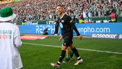 Est&aacute;dio lotado, camisa especial e reuni&atilde;o de lendas: A despedida de Diego Ribas do Werder Bremen