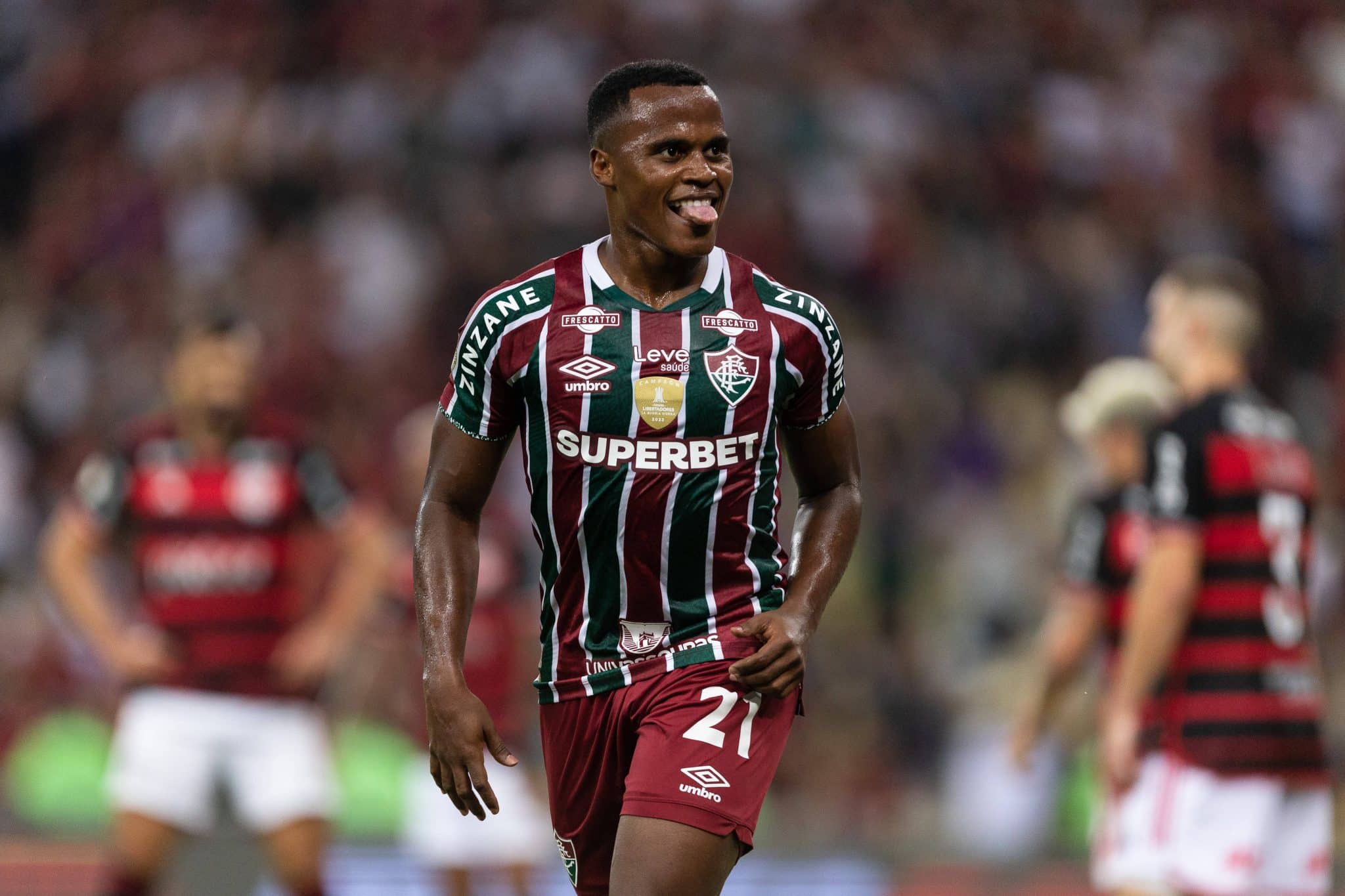 Arias marcou na &uacute;ltima vit&oacute;ria do Fluminense sobre o Flamengo (Foto: Imago)
