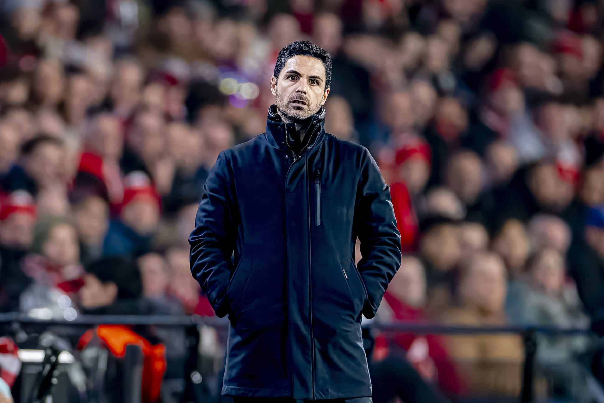 Mikel Arteta, t&eacute;cnico do Arsenal