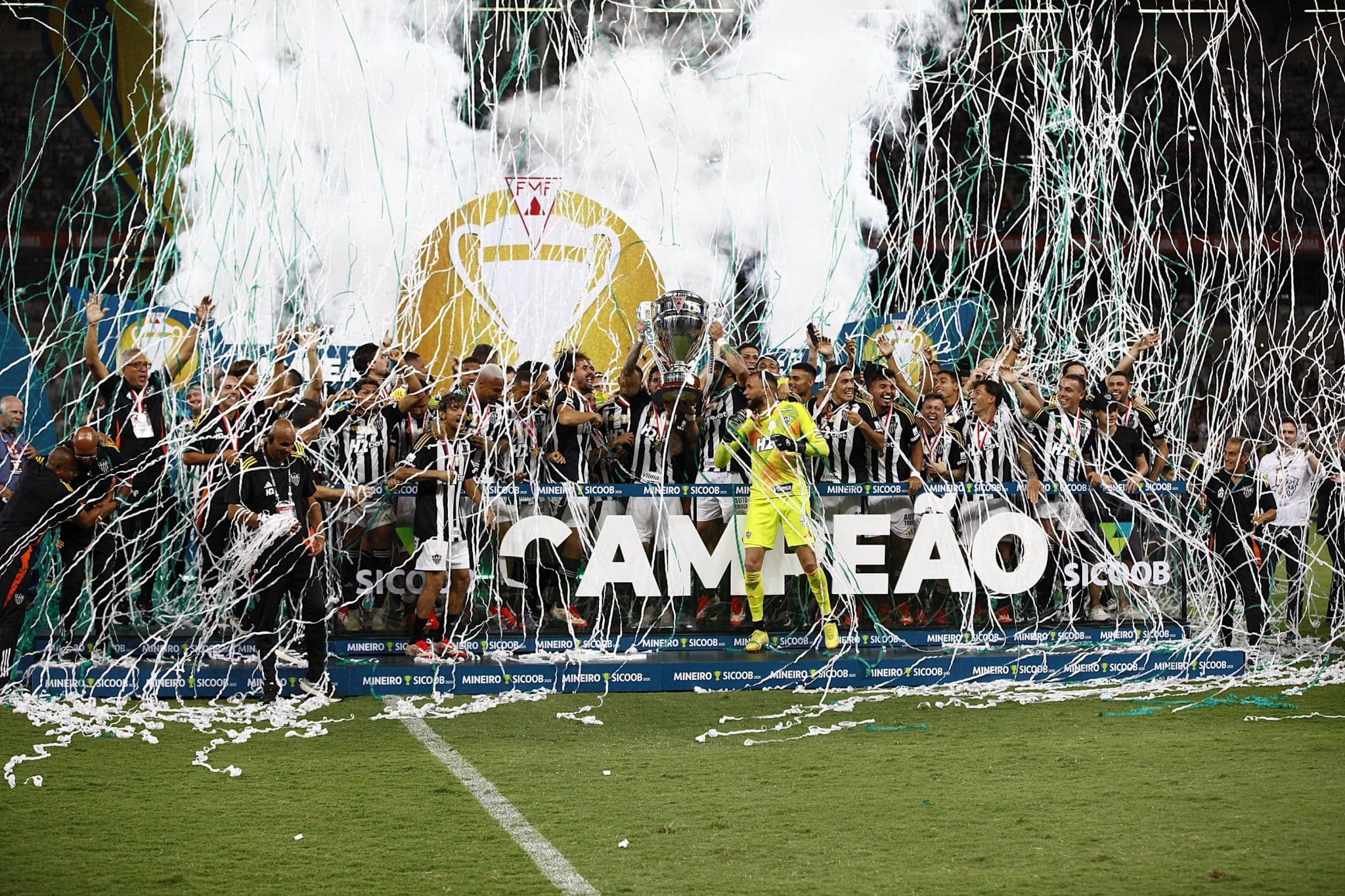 Festa do hexacampeonato mineiro do Atl&eacute;tico-MG